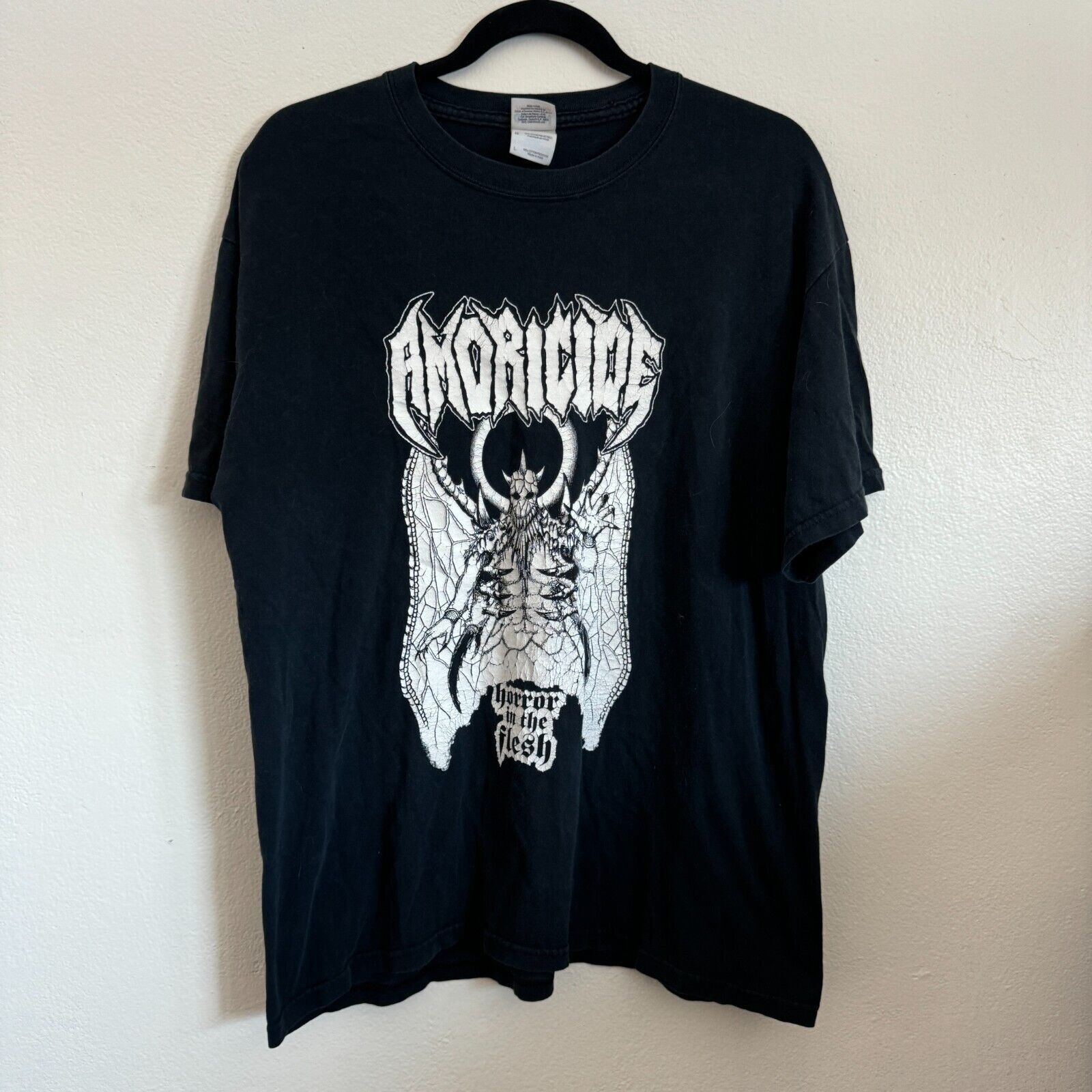 Gildan Amoricide Horror In The Flesh Hell Death Soul Band T-Shirt Size US L / EU 52-54 / 3 - 1 Thumbnail