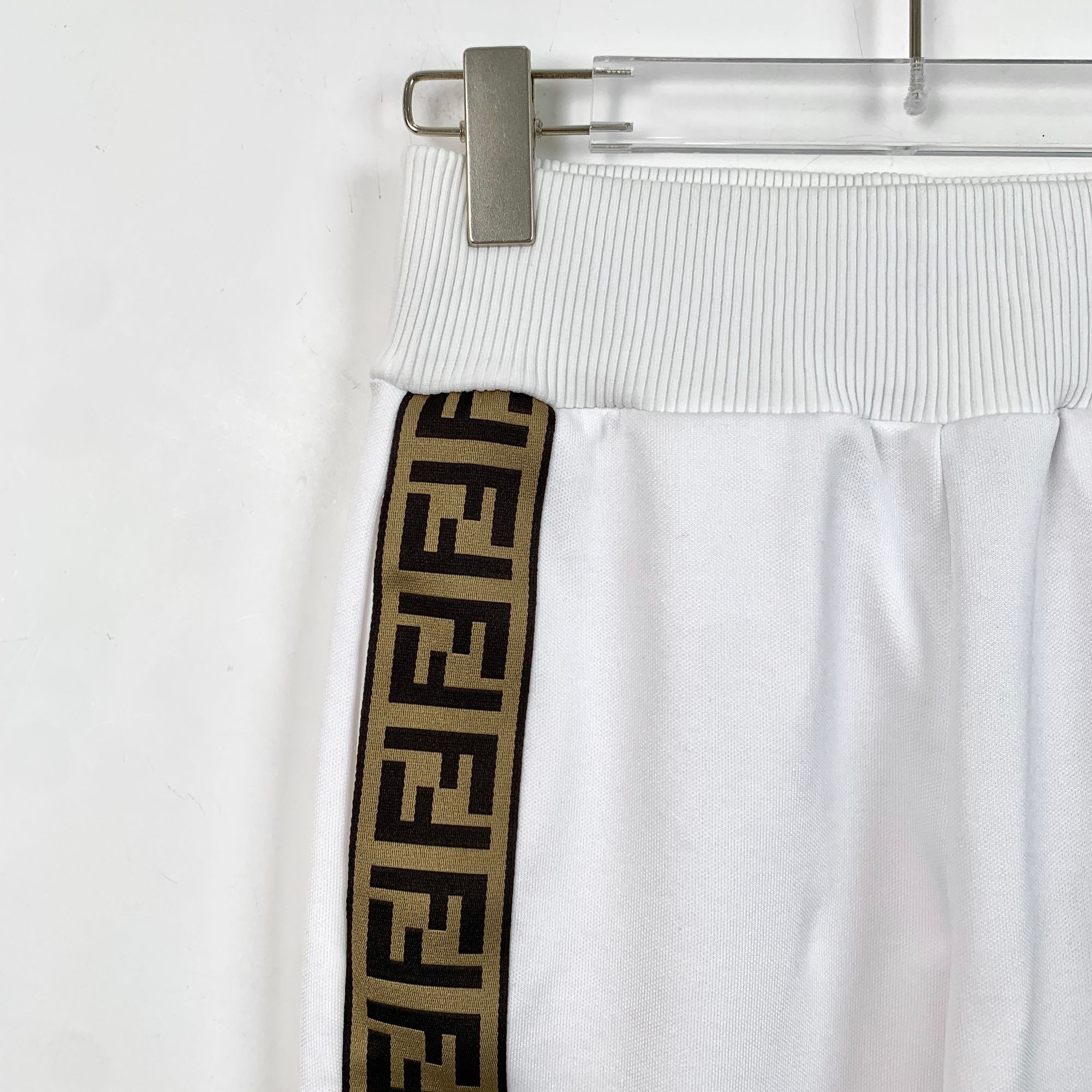 Fendi Fendi Womens High-Waisted Jogger Pants With Logo Taping Size 25" / US 0 / IT 36 - 3 Thumbnail