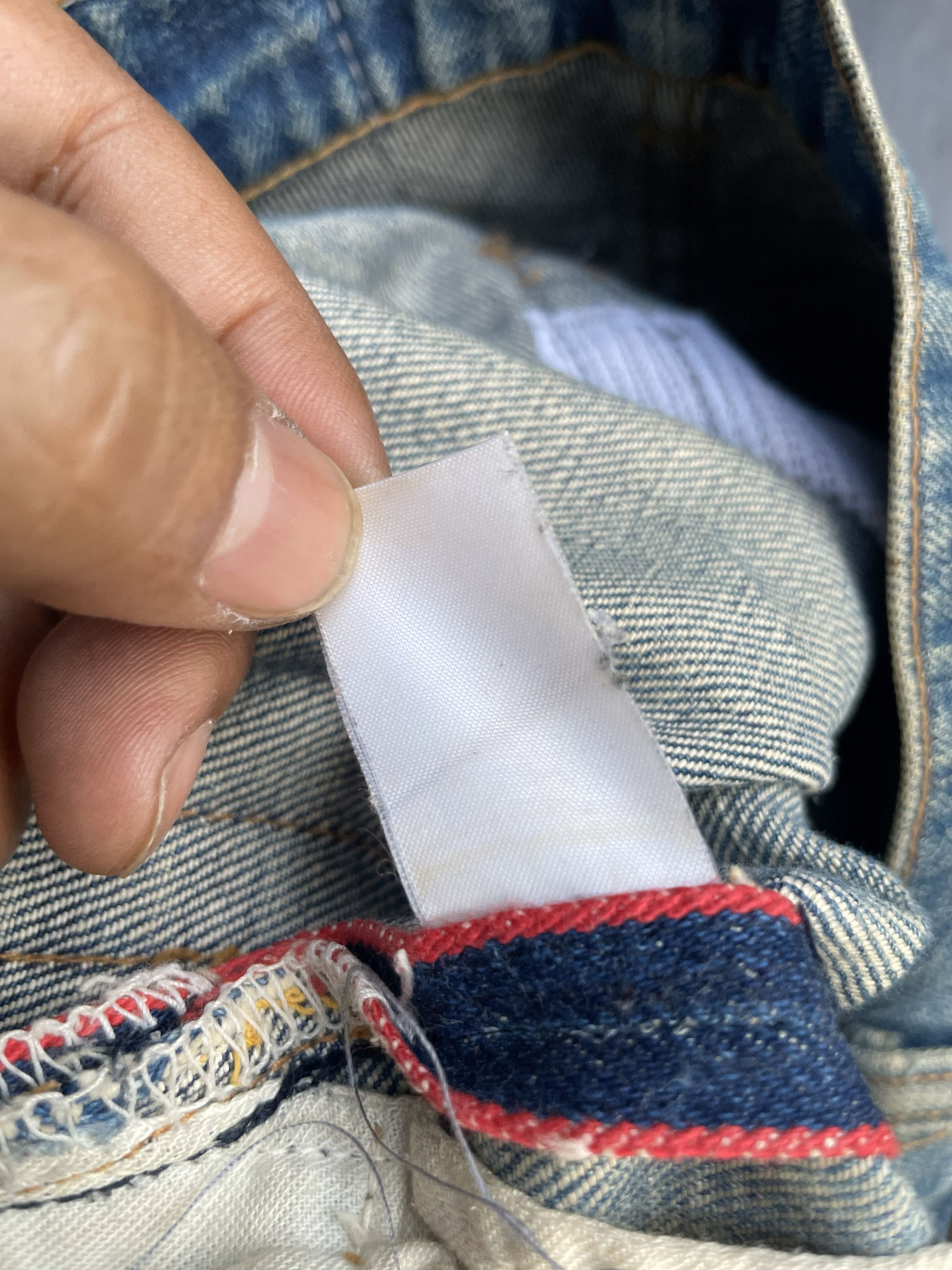 HRMTG Japan Vintage HR Market Selvedge Distresed Denim Size US 31 - 10 Thumbnail