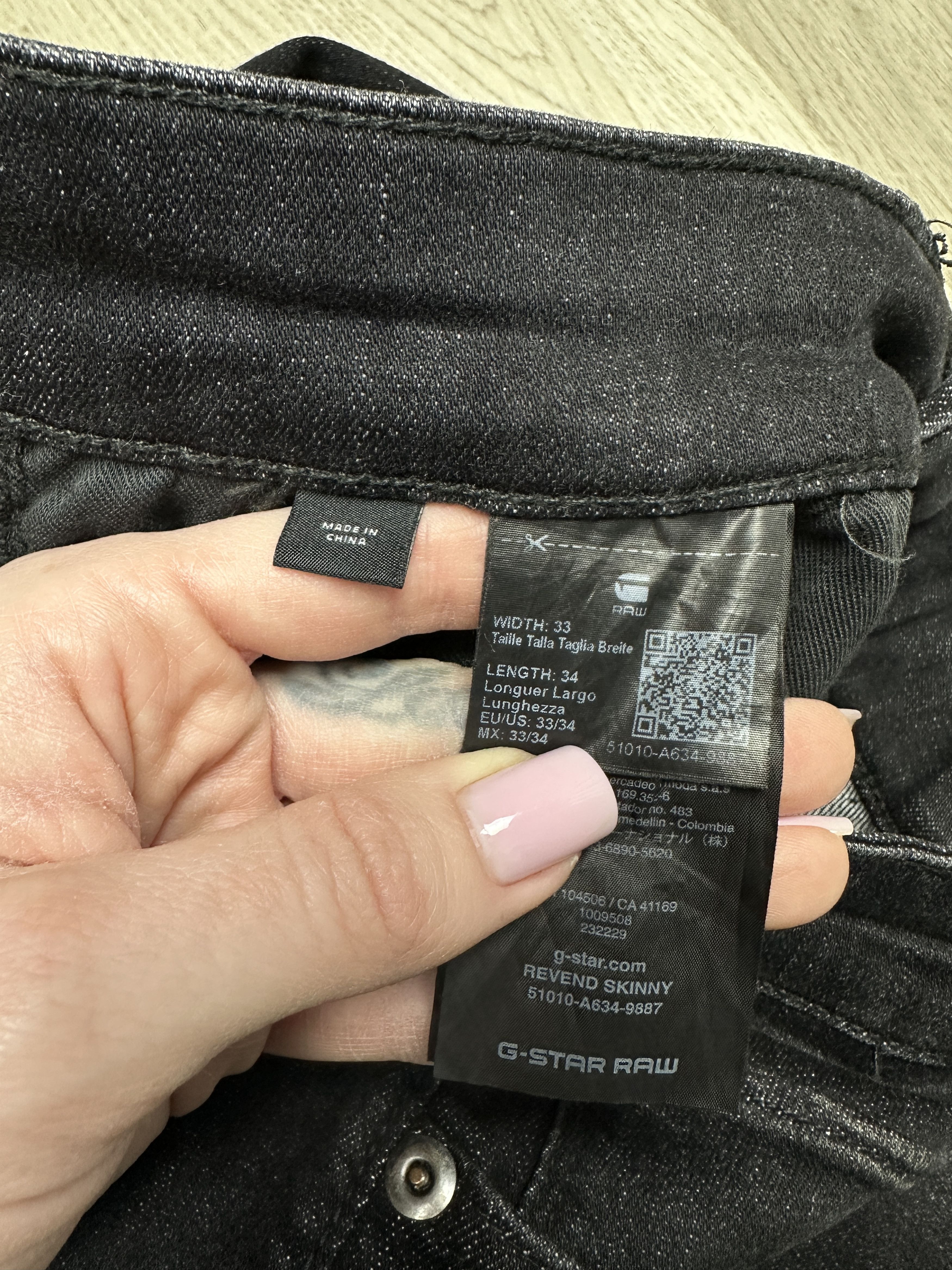 G-Star G Star Raw Mens Revend Skinny Denim Pants Jeans Size US 33 - 5 Thumbnail