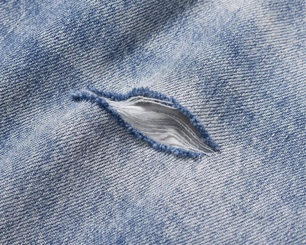 Japanese Brand × Jean Men's washed raw edge straight loose versatile jeans Size US 32 / EU 48 - 5 Thumbnail