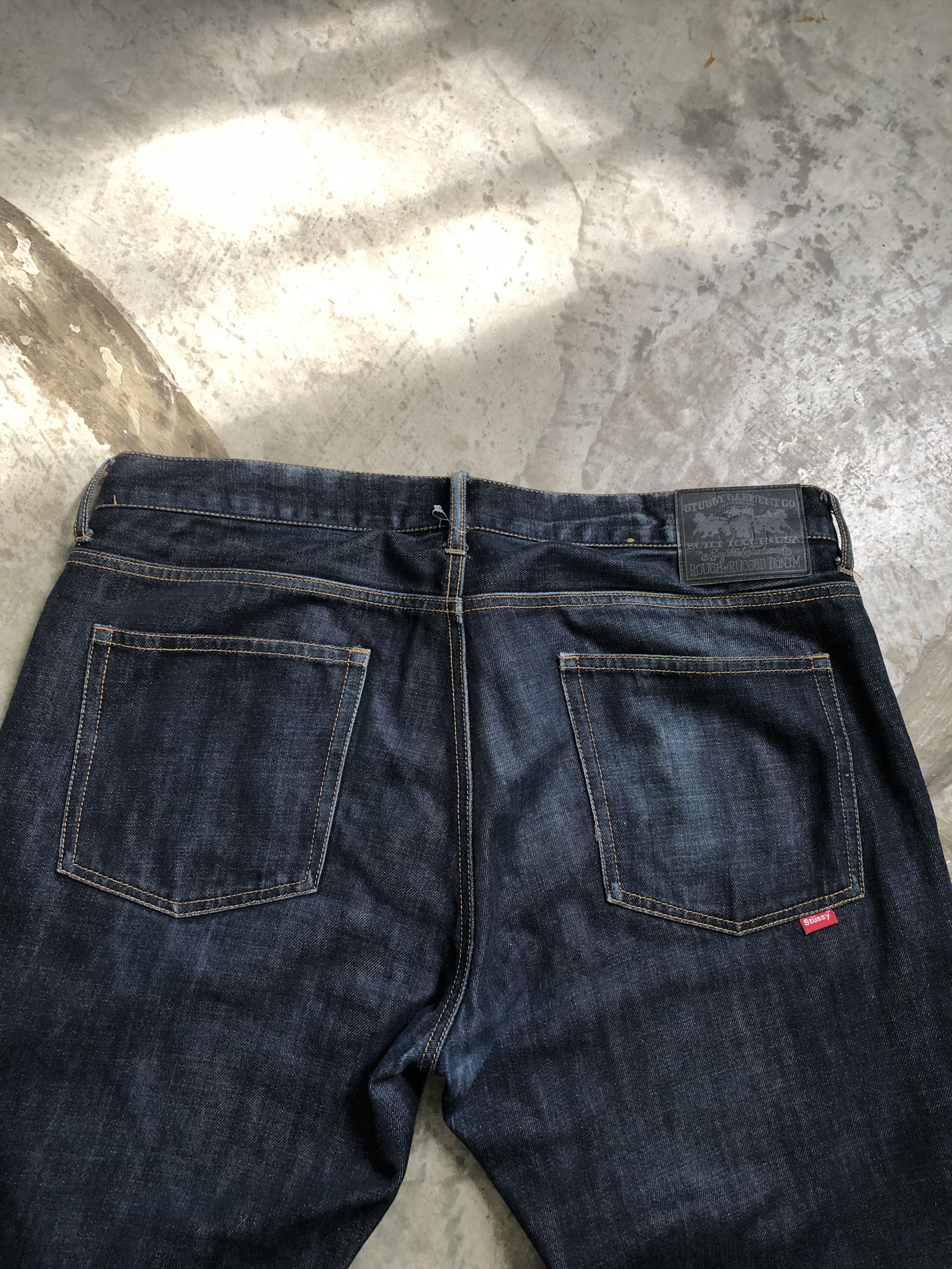 Stussy vintage stussy 2000s denim rough and rouged jeans Size US 36 / EU 52 - 6 Thumbnail