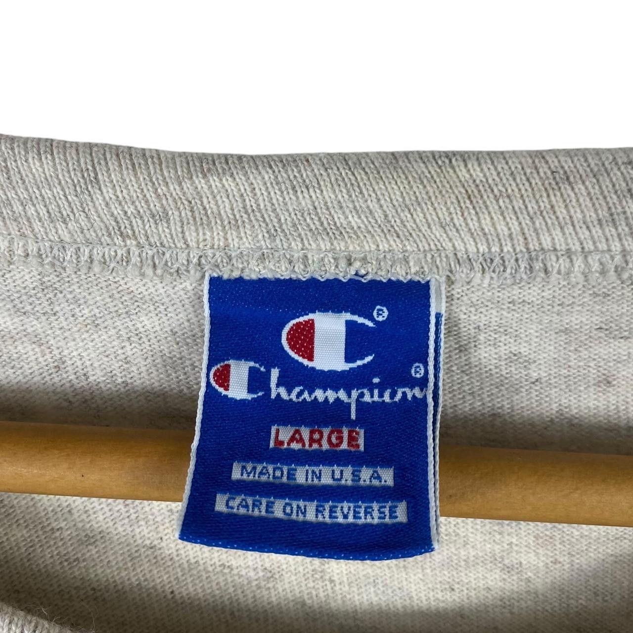 Champion Vintage 90’ CHAMPION PRODUCTS Script Logo Tee Shirt Top Size L / US 10 / IT 46 - 6 Thumbnail