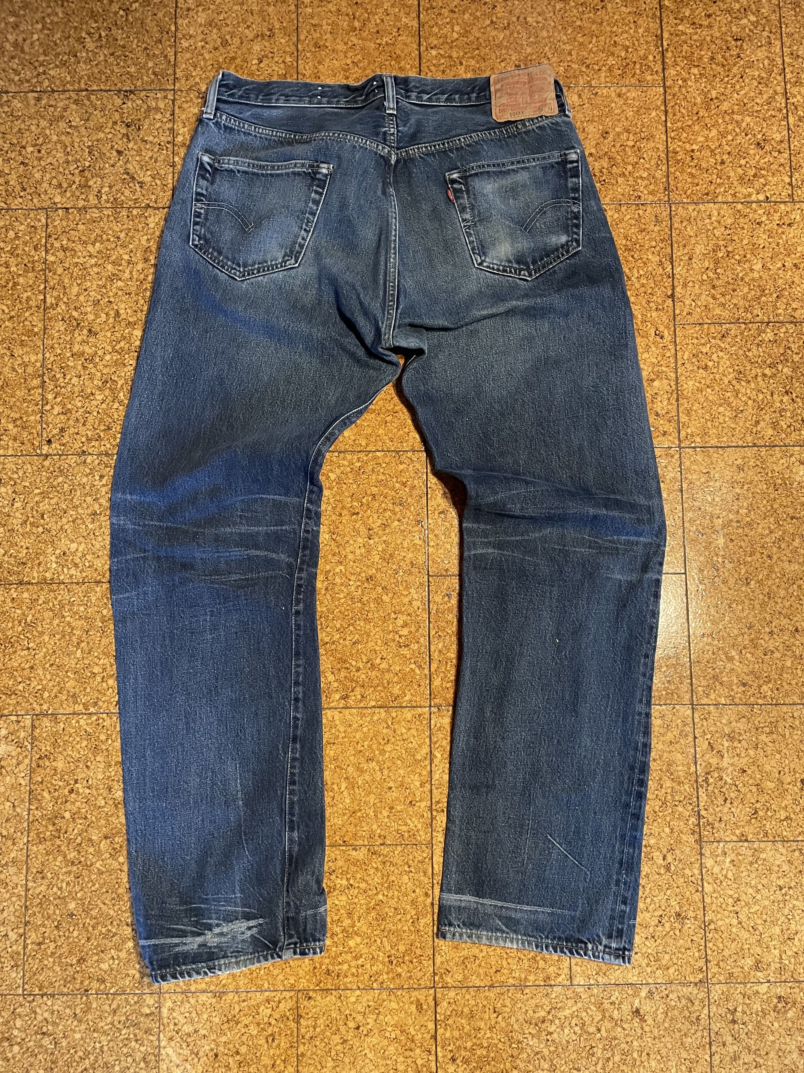 Levi's Vintage Levi’s 501 Big E Selvedge Jeans – Late 1960s – 34×32 Size US 34 / EU 50 - 3 Thumbnail