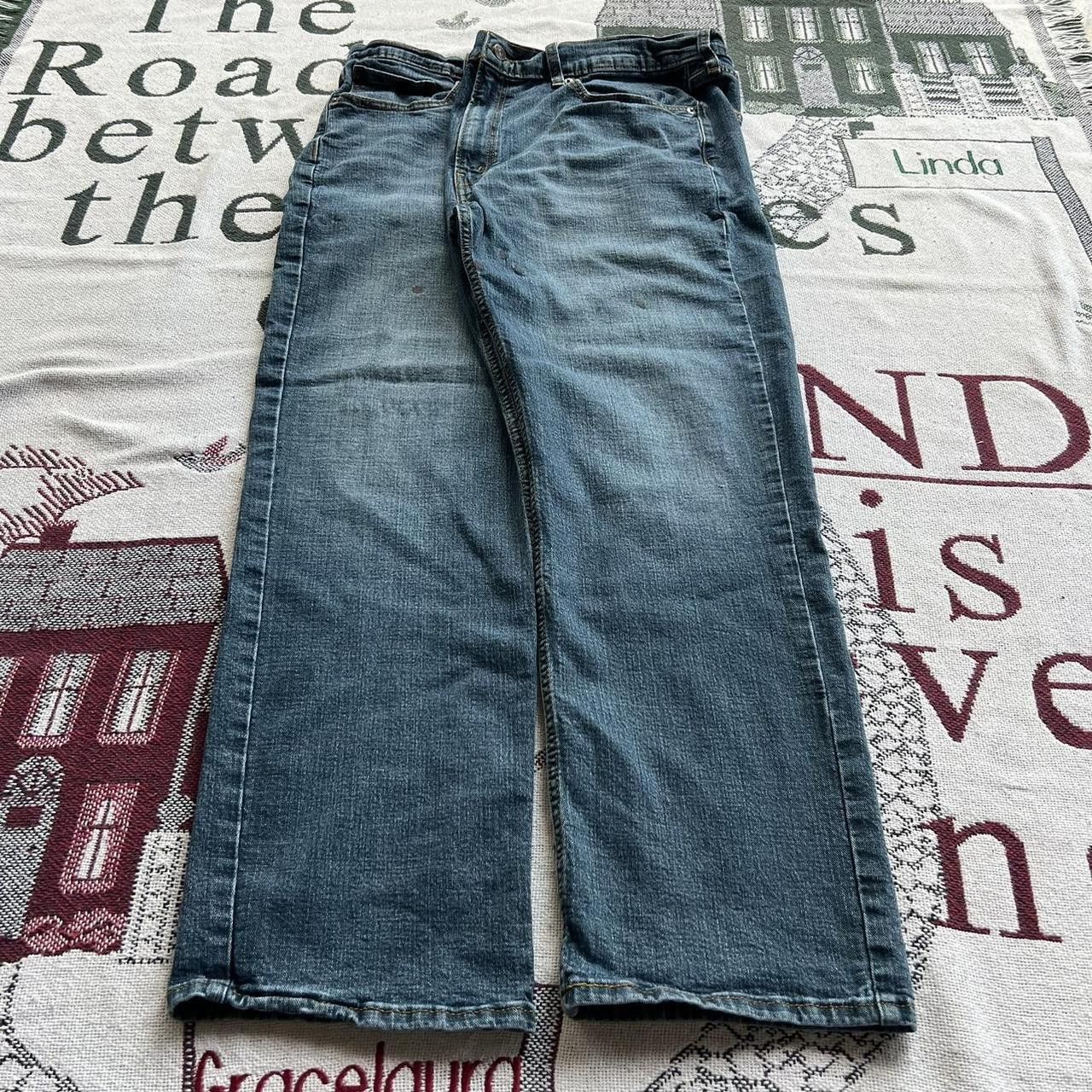 Vintage Vintage Y2K/2000s Grunge Dark Wash Skater Style Essential denim jeans! Size US 38 / EU 54 - 3 Thumbnail