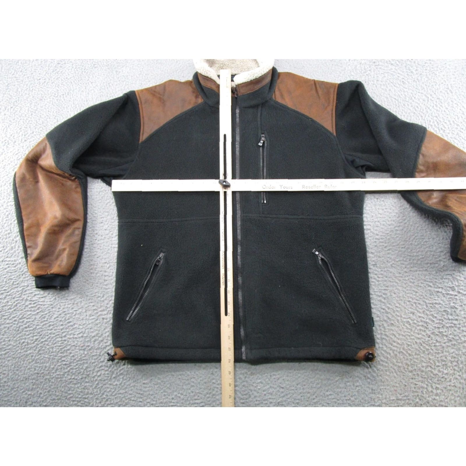Vintage Kuhl Jacket Mens M Black Fleece Hiking Outdoor Bomber Full Zip Stand-Up Alpenwurxs Logo Polyester Mens Size US M / EU 48-50 / 2 - 5 Thumbnail