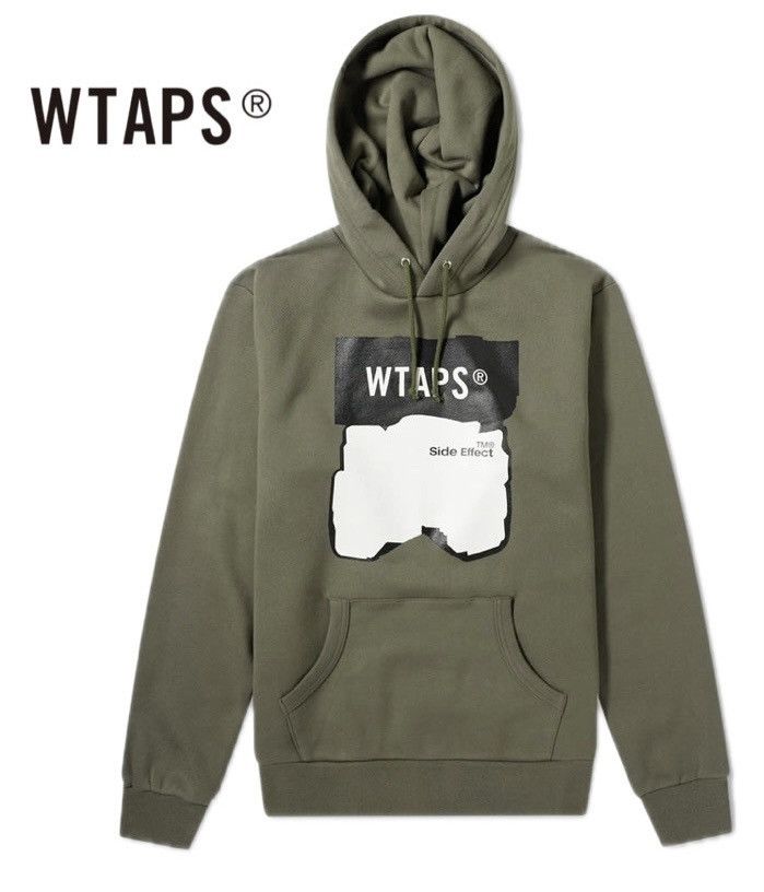 Wtaps AW2019 WTAPS “Side Effect” Olive Hoodie Size US S / EU 44-46 / 1 - 1 Thumbnail