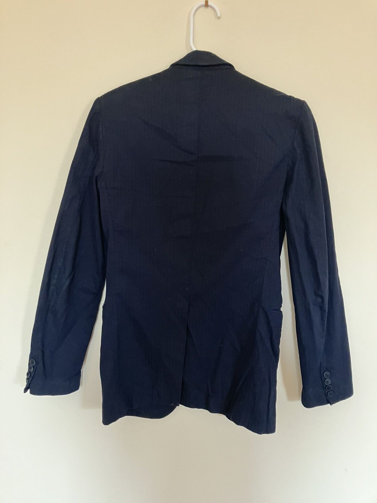 Balenciaga Vintage Balenciaga Le Dix Blazer / Suit Navy Size 42S - 2 Thumbnail