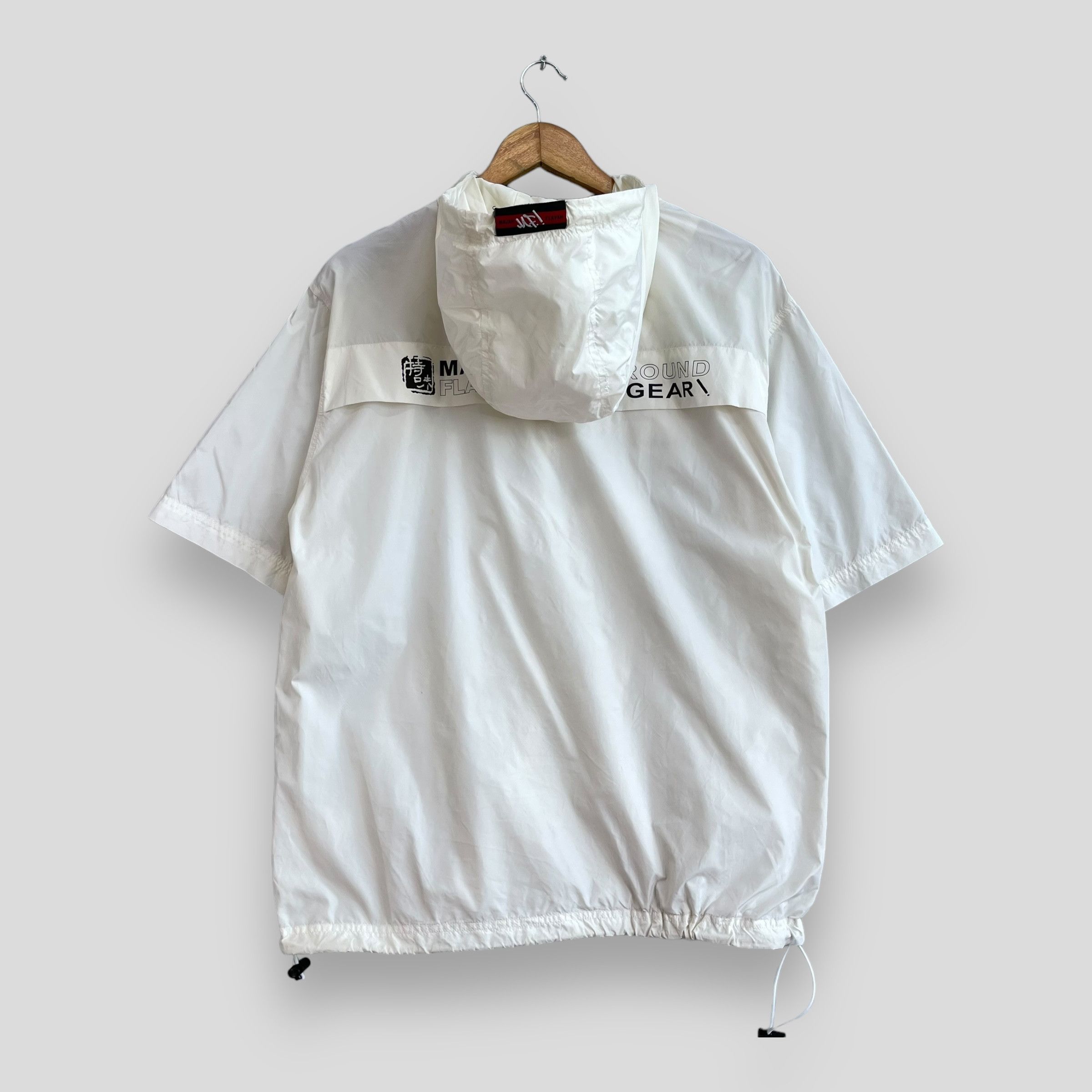 Japanese Brand MAJAH FLAVAH Hip Hop Windbreaker Short Sleeve Jacket Size US M / EU 48-50 / 2 - 1 Thumbnail