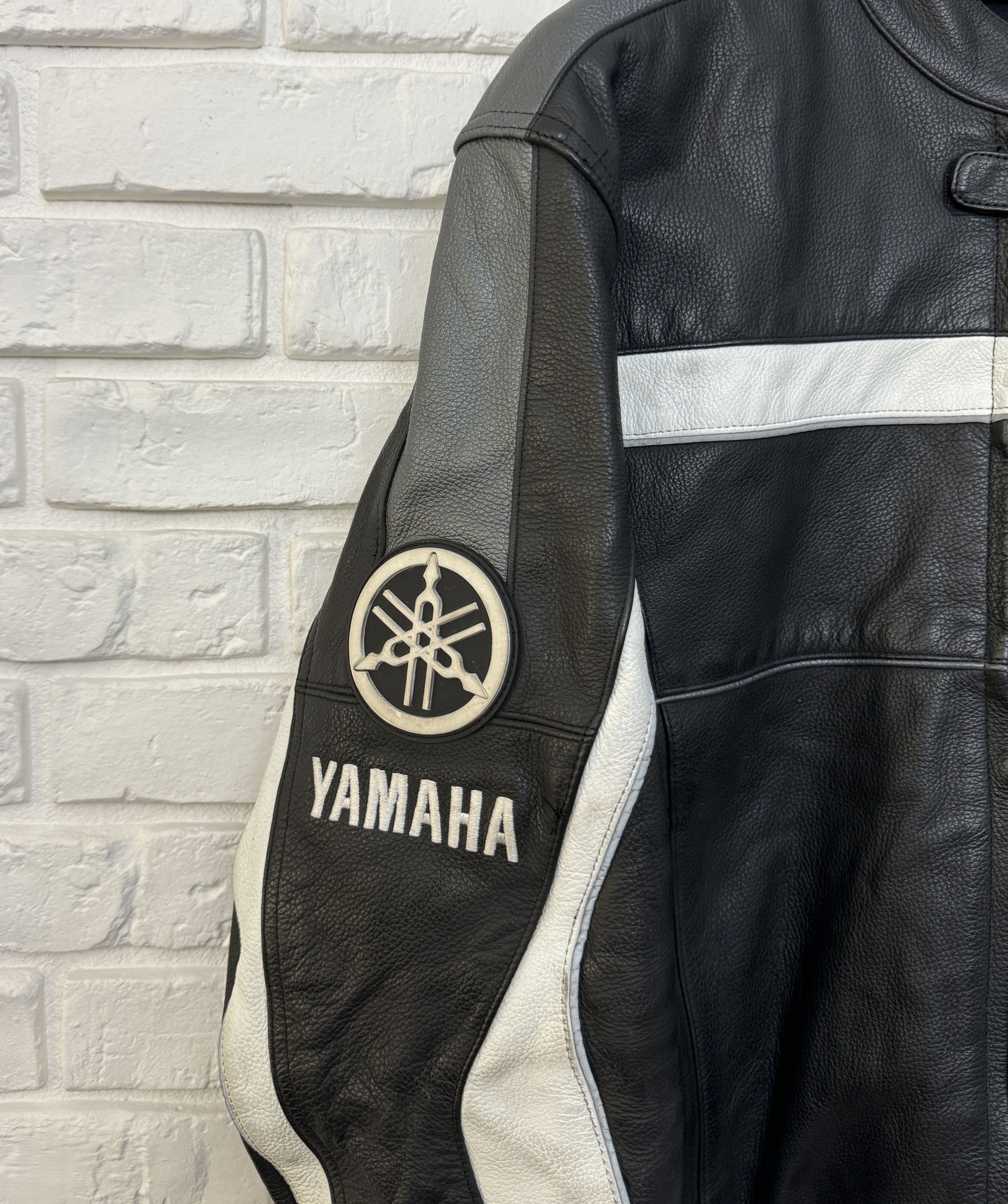 Vintage Yamaha Racing Geniune Leather Jacket Black Big Logo Size 52 Size US L / EU 52-54 / 3 - 4 Thumbnail