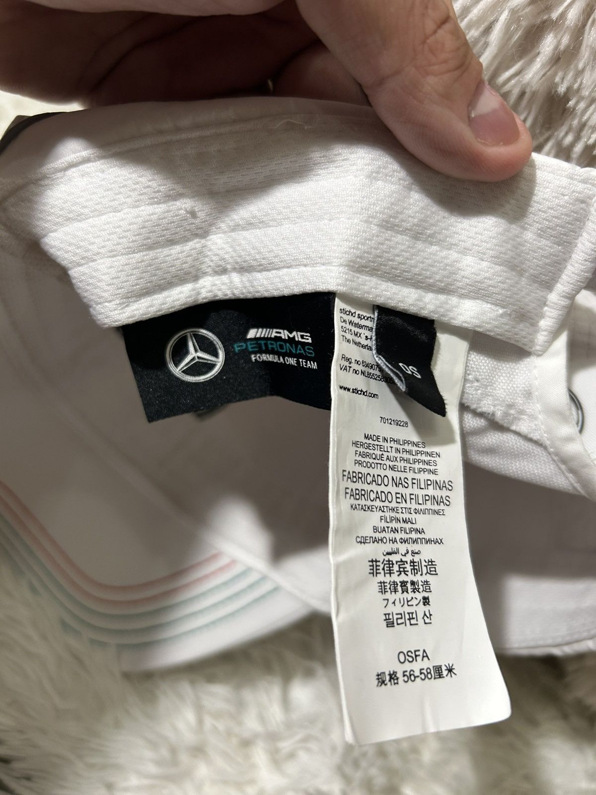 Mercedes-Benz Mercedes Benz AMG Petronas F1 Formula One Lewis Hamilton Cap Size ONE SIZE - 11 Thumbnail