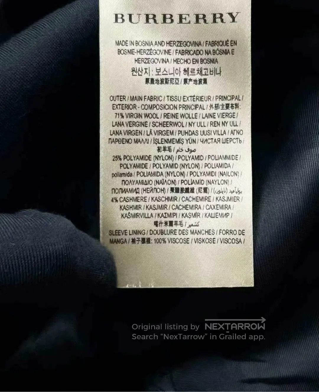 Burberry burberry black wool double. Size XS / US 0-2 / IT 36-38 - 4 Thumbnail