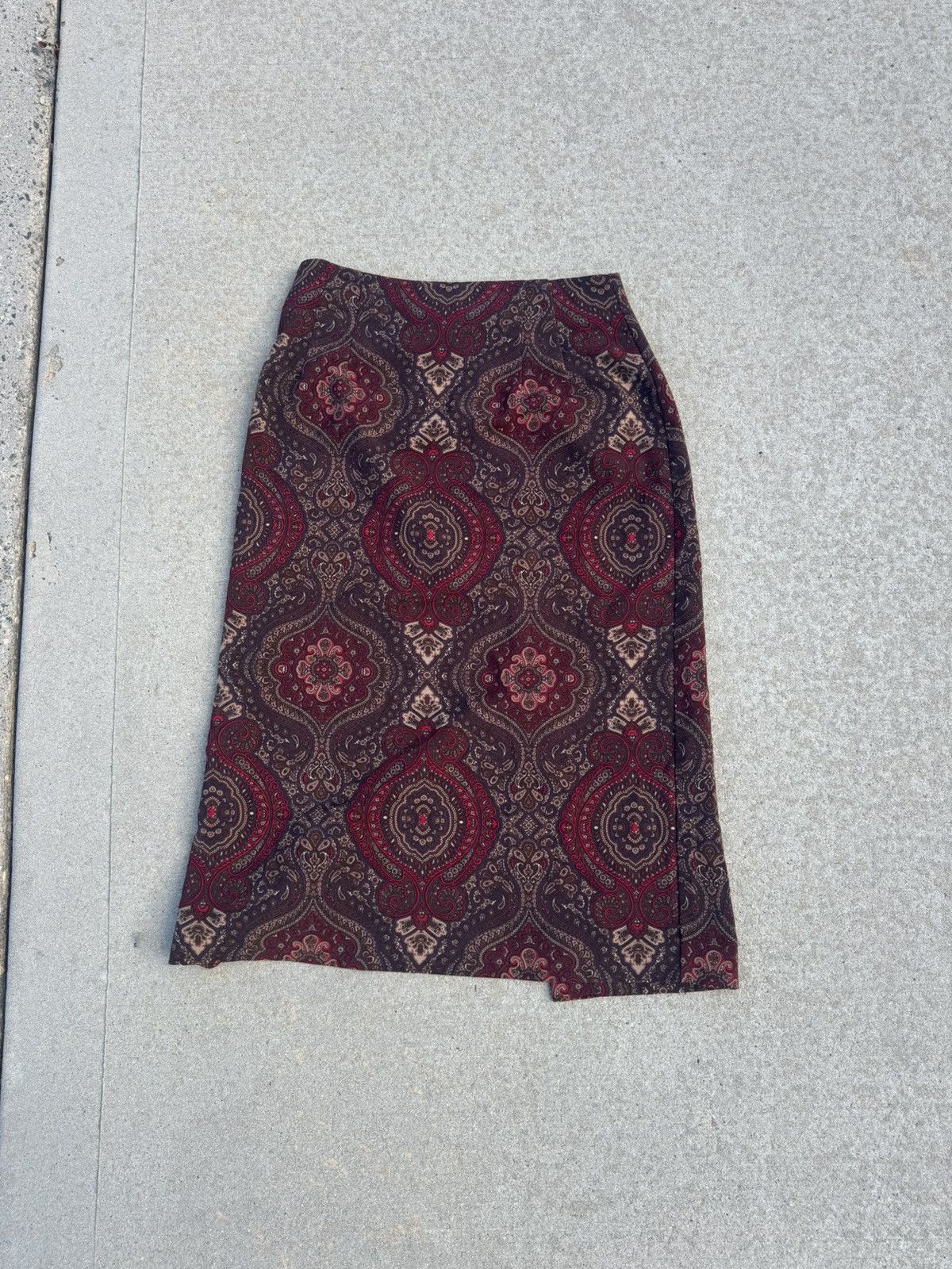 Other Vintage Briggs New York Paisley skirt Size 32" / US 10 / IT 46 - 2 Thumbnail