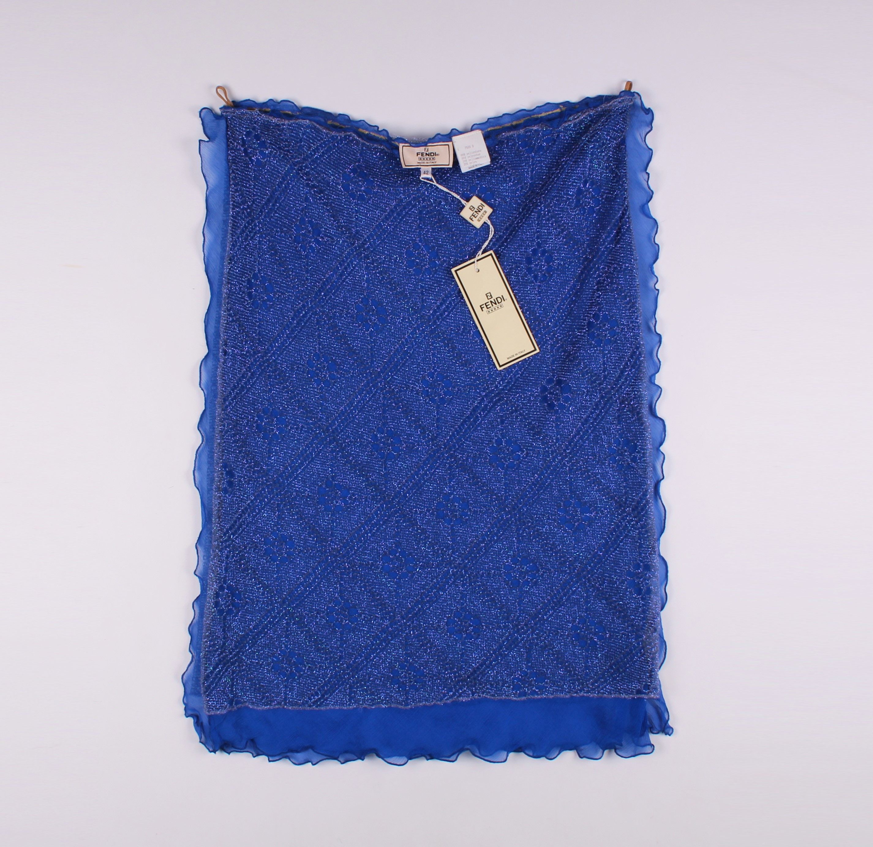 Fendi × Karl Lagerfeld Rare Fendi by Karl Lagerfeld SS 2000 Runway Silk Skirt Size 32" / US 10 / IT 46 - 2 Thumbnail