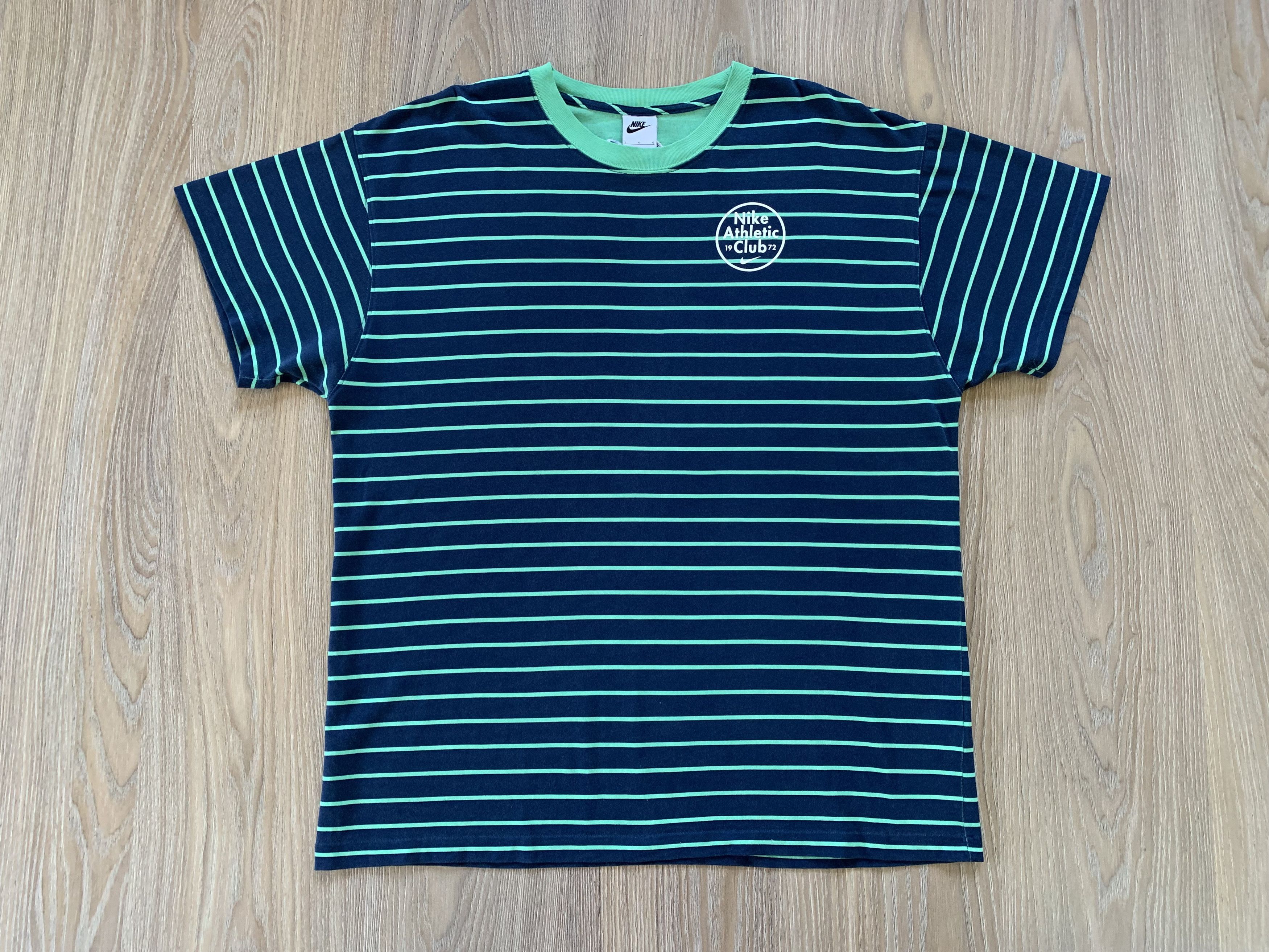 Nike × Vintage The Nike Tee Stripe Cotton T Shirt 2023 Size US L / EU 52-54 / 3 - 2 Thumbnail