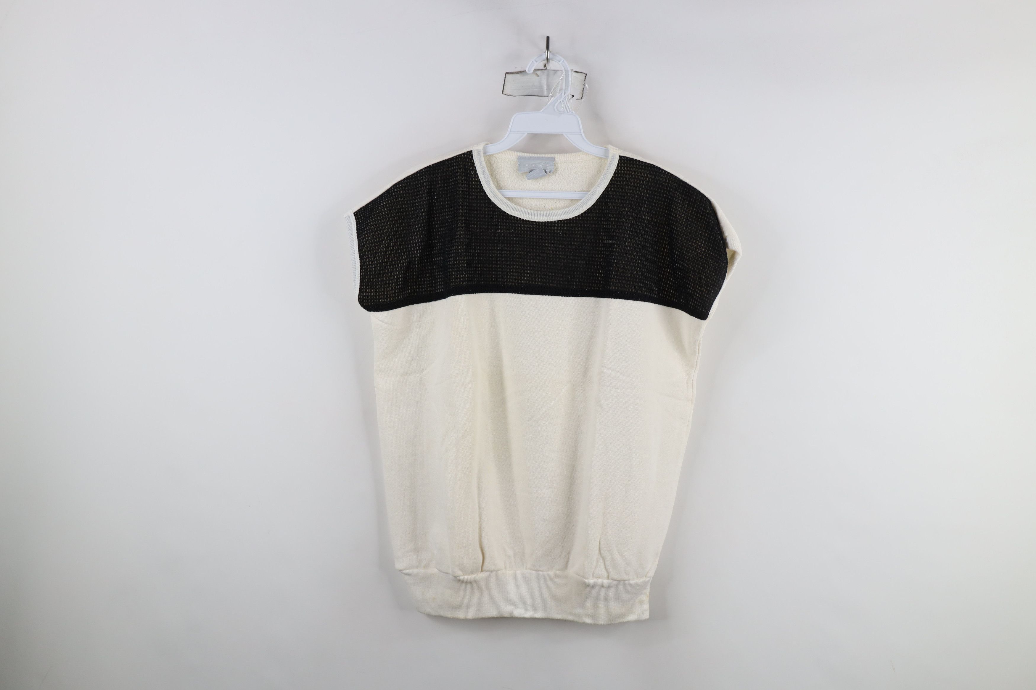 Vintage Vintage 80s 90s Streetwear Mesh Sleeveless Sweatshirt Size M / US 6-8 / IT 42-44 - 1 Thumbnail