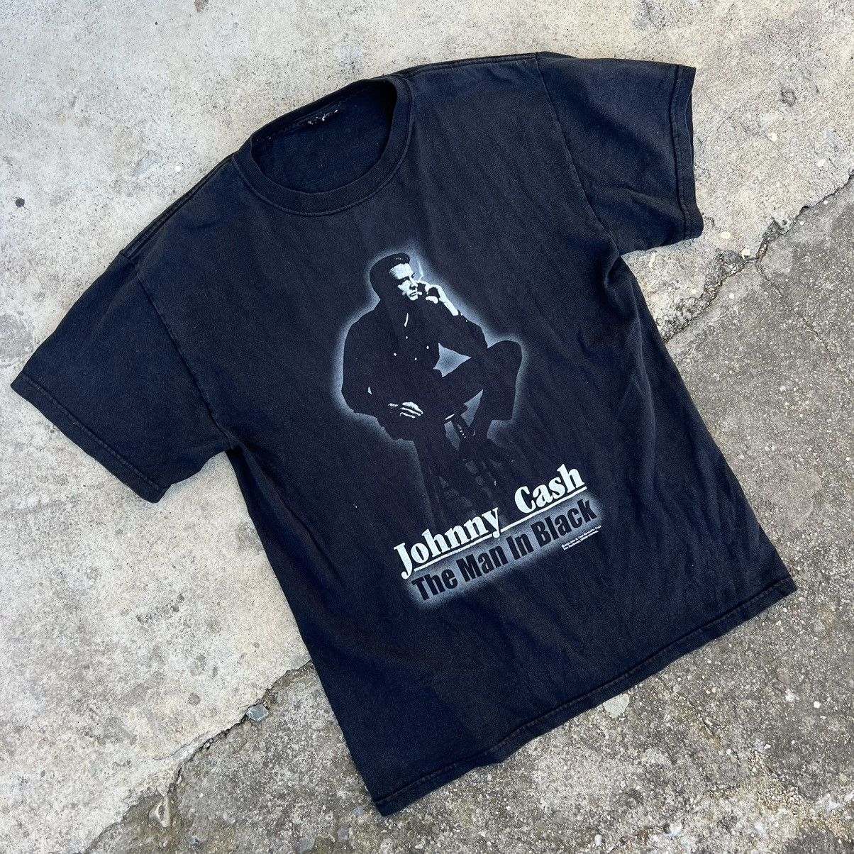 Band Tees × Vintage × Zion Rootswear Vintage 2004 Johnny Cash T-Shirt Size US M / EU 48-50 / 2 - 1 Thumbnail