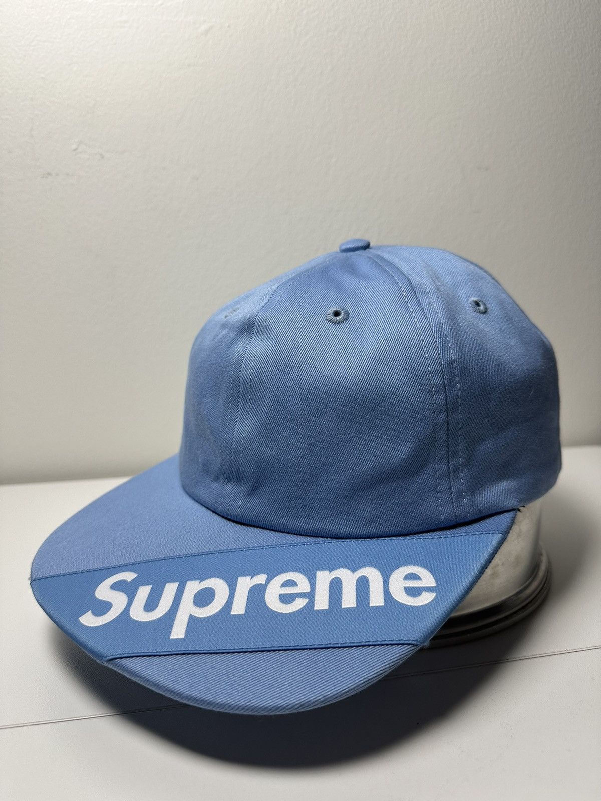Supreme Supreme Visor Label 6-Panel Cap Hat Size ONE SIZE - 4 Thumbnail