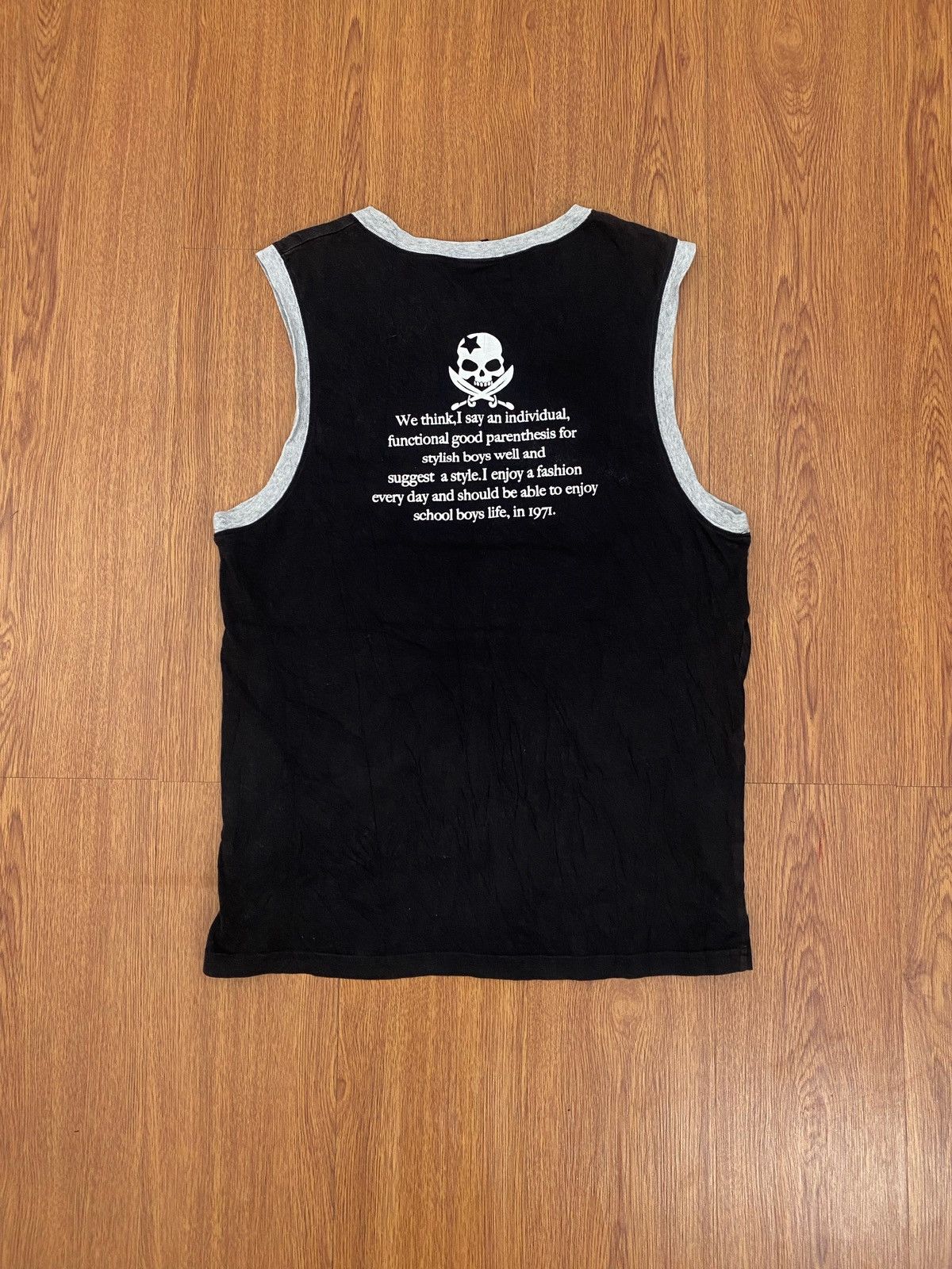 If Six Was Nine × Japanese Brand × Le Grande Bleu (L.G.B.) Batsu Studio pirates skull sleeveless Size US S / EU 44-46 / 1 - 2 Thumbnail