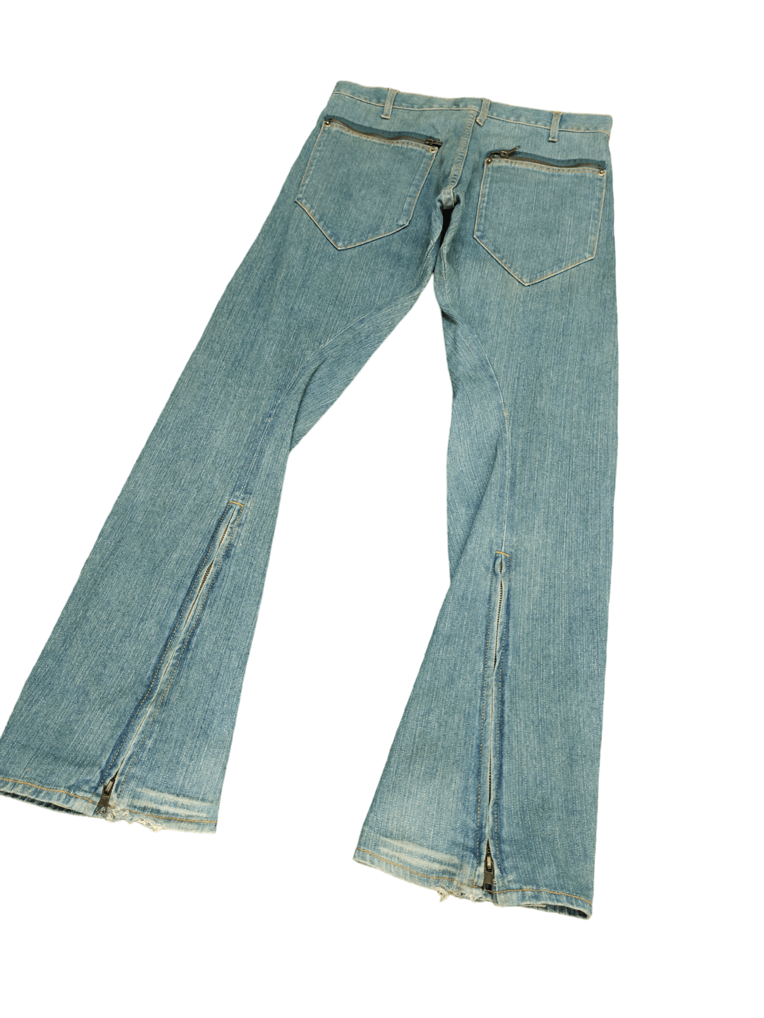 Le Grande Bleu (L.G.B.) Flare Jeans Japan Zipper Faded Boot Cut Y2k Mudmax Lgb Size US 30 / EU 46 - 11 Thumbnail