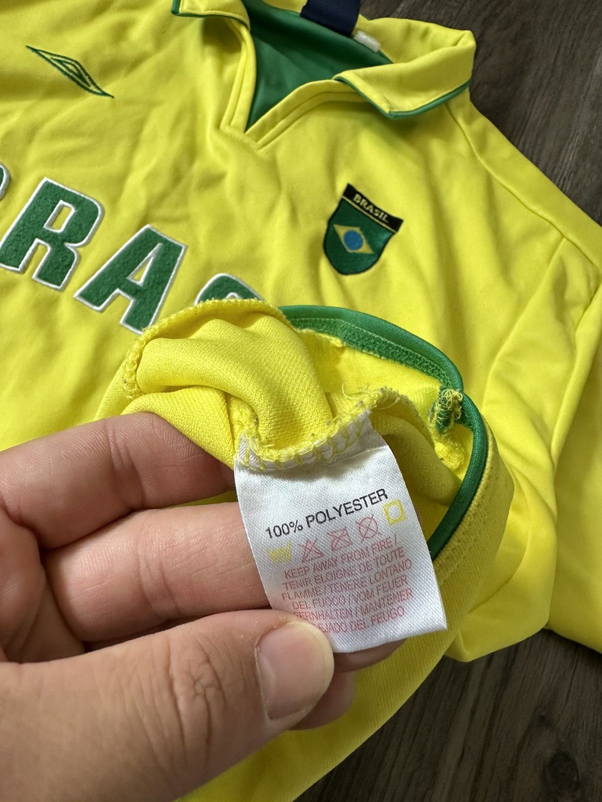 Umbro Brasil Umbro Vintage Training Soccer Jersey Size US XL / EU 56 / 4 - 7 Thumbnail