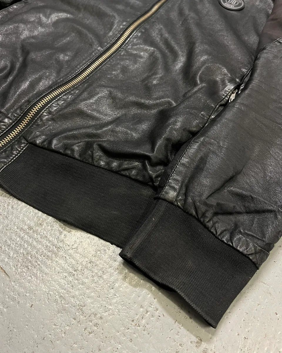 Dirk Bikkembergs 2010s Dirk Bikkembergs Black Faded Leather Jacket Size US L / EU 52-54 / 3 - 7 Thumbnail