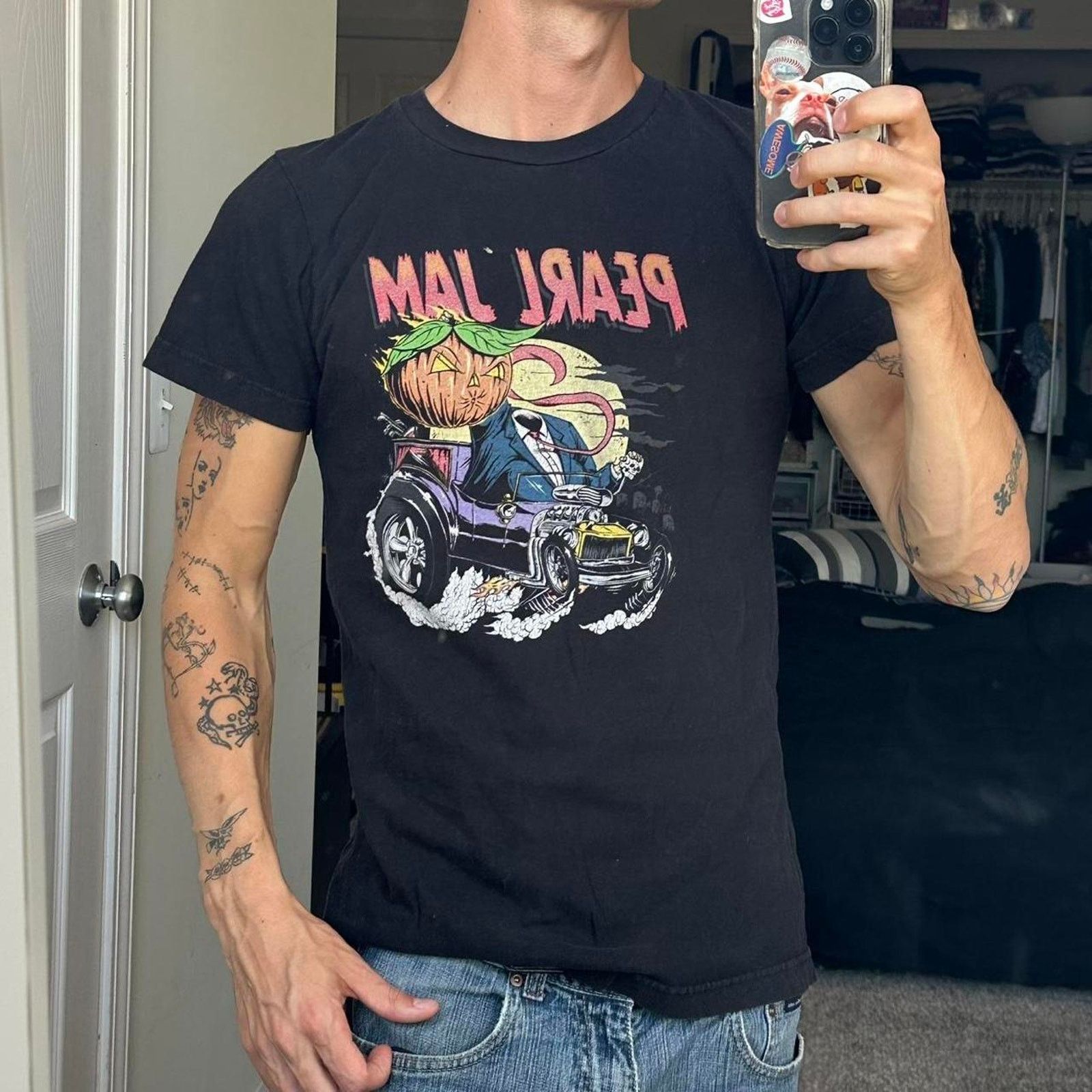 Band Tees × Other Halloween Car Hot Rod Pearl Jam US Concert Tour Band Tee Size US L / EU 52-54 / 3 - 2 Thumbnail