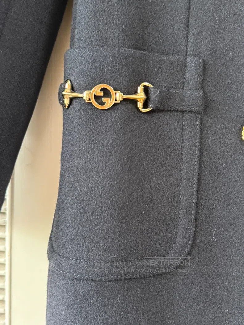 Gucci Gucci Black double-breasted coat Size XS / US 0-2 / IT 36-38 - 4 Thumbnail