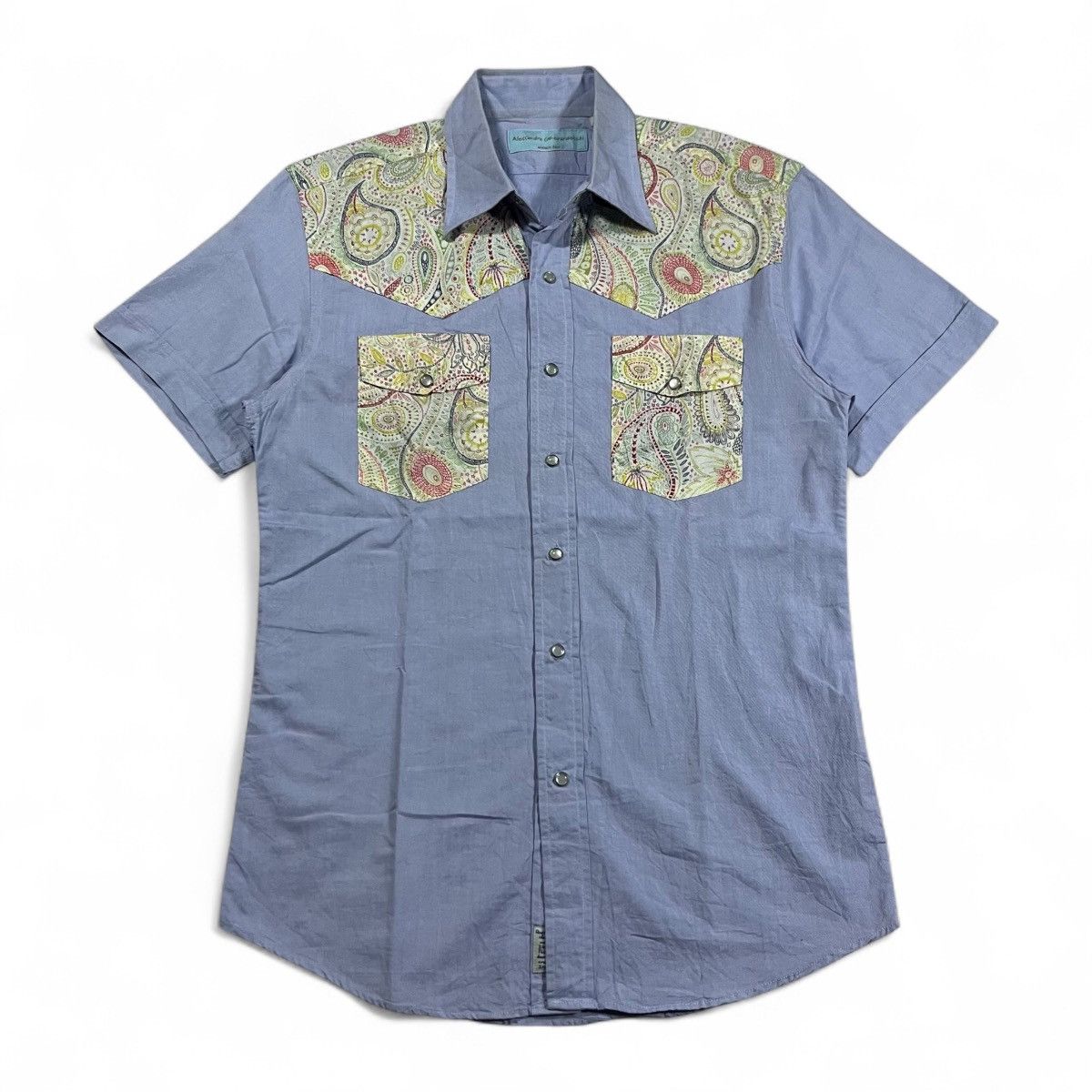 Japanese Brand Alessandro Gherardeschi Button Up Shirt Paisley Pattern Size US S / EU 44-46 / 1 - 1 Thumbnail