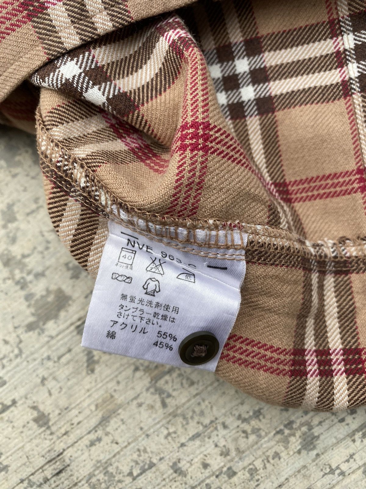 Japanese Brand Sablina Valentino nova check long sleeve shirts flannel Size US L / EU 52-54 / 3 - 7 Thumbnail