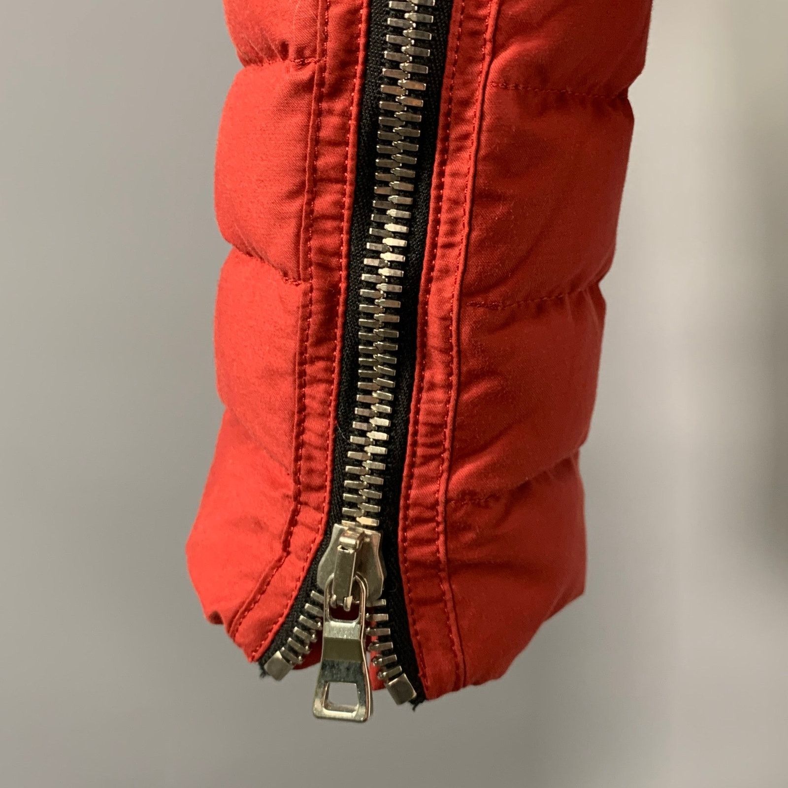 Balmain BALMAIN Size S Red Brick Cotton Polyamide Quilted Jacket Size US S / EU 44-46 / 1 - 5 Thumbnail