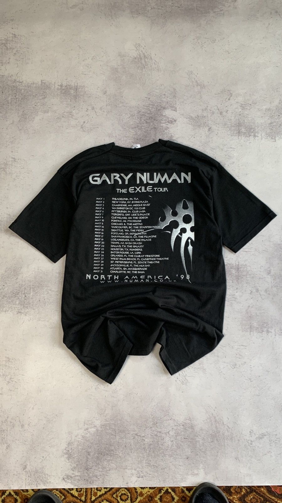 Band Tees × Vintage Vintage Gary Numan Exile 98 Tour T Shirt Size US L / EU 52-54 / 3 - 15 Thumbnail