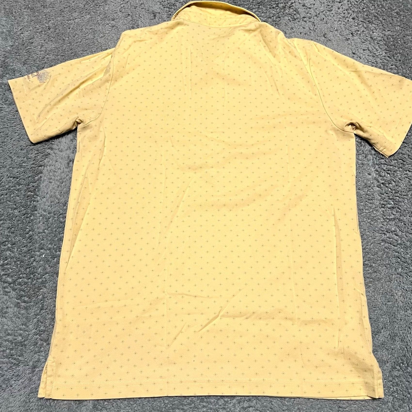 TravisMathew Travis Mathew Polo Shirt Mens Large Yellow Golf Performance All Over Print L Mens Size US L / EU 52-54 / 3 - 3 Thumbnail