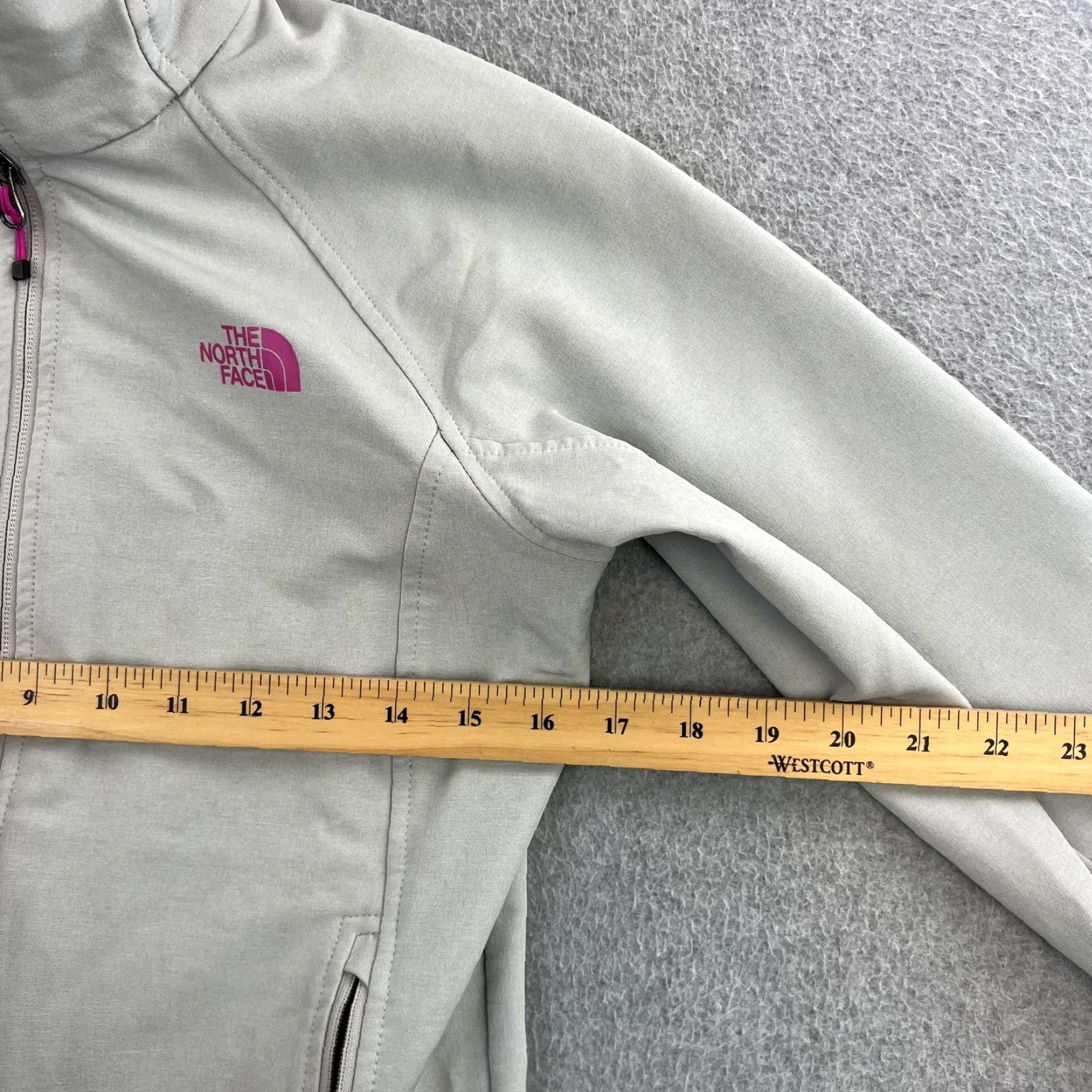 The North Face The North Face Jacket Womens XS Gray Softshell FlashDry Fleece Lined Full Zip Size XS / US 0-2 / IT 36-38 - 2 Thumbnail