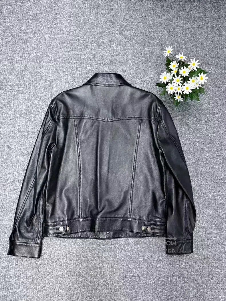Saint Laurent Paris Saint Laurent Paris Sheepskin Biker Jacket Size US XXL / EU 58 / 5 - 2 Thumbnail