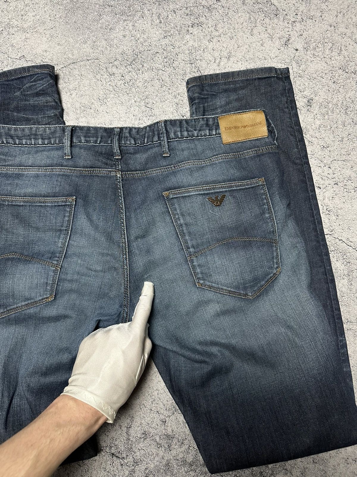 Emporio Armani Emporio Armani Jeans Metal Logo Pants 38 x 34 Size US 38 / EU 54 - 12 Thumbnail