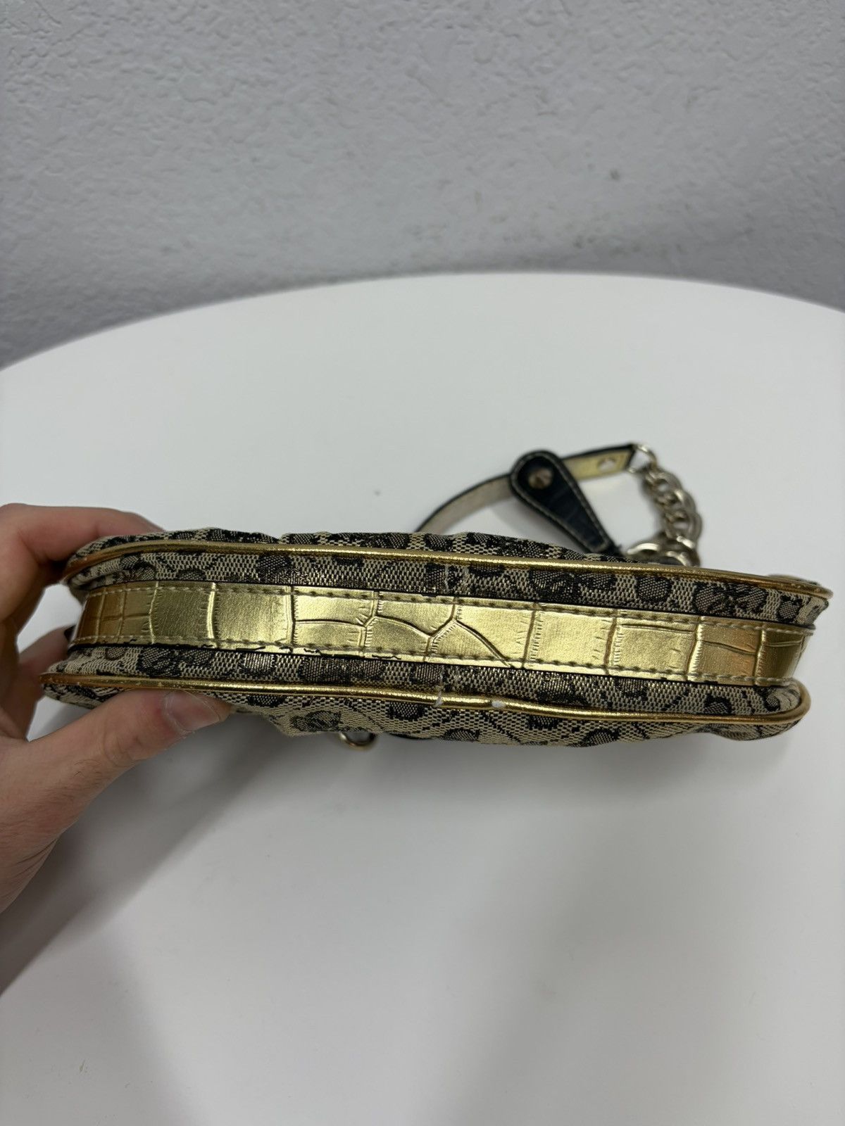 Guess Archive Guess Gold Metal y2k Baguette Shoulder Mini Bag Size ONE SIZE - 20 Thumbnail