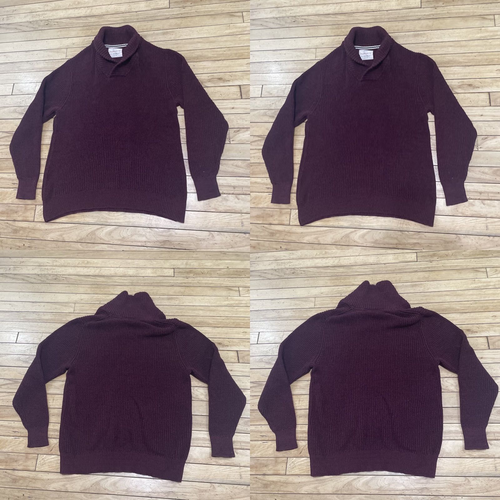 Weatherproof VINTAGE WEATHERPROOF Sweater Men L Cowl Neck Red Maroon Heavy Pullover L Shirt Size US L / EU 52-54 / 3 - 9 Thumbnail