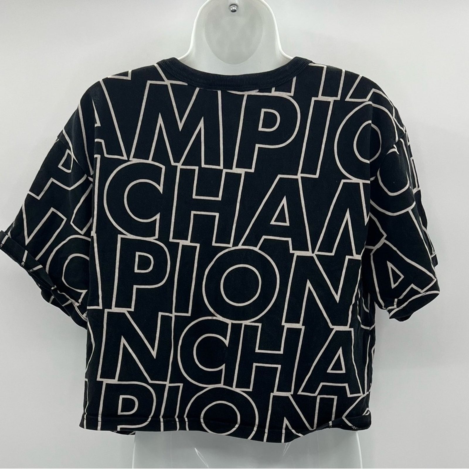 Champion Women's Champion Heritage Cropped Tee, Size L / US 10 / IT 46 - 7 Thumbnail