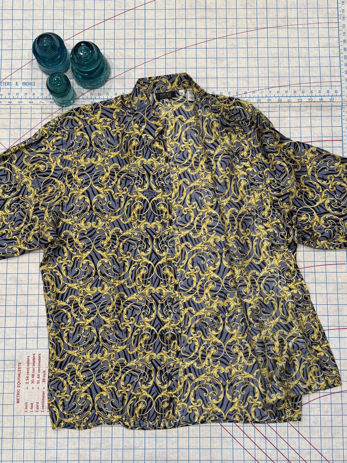 Versace Versace Classic V2 Baroque Silk Print Button Up Mens Medium Size US M / EU 48-50 / 2 - 6 Thumbnail