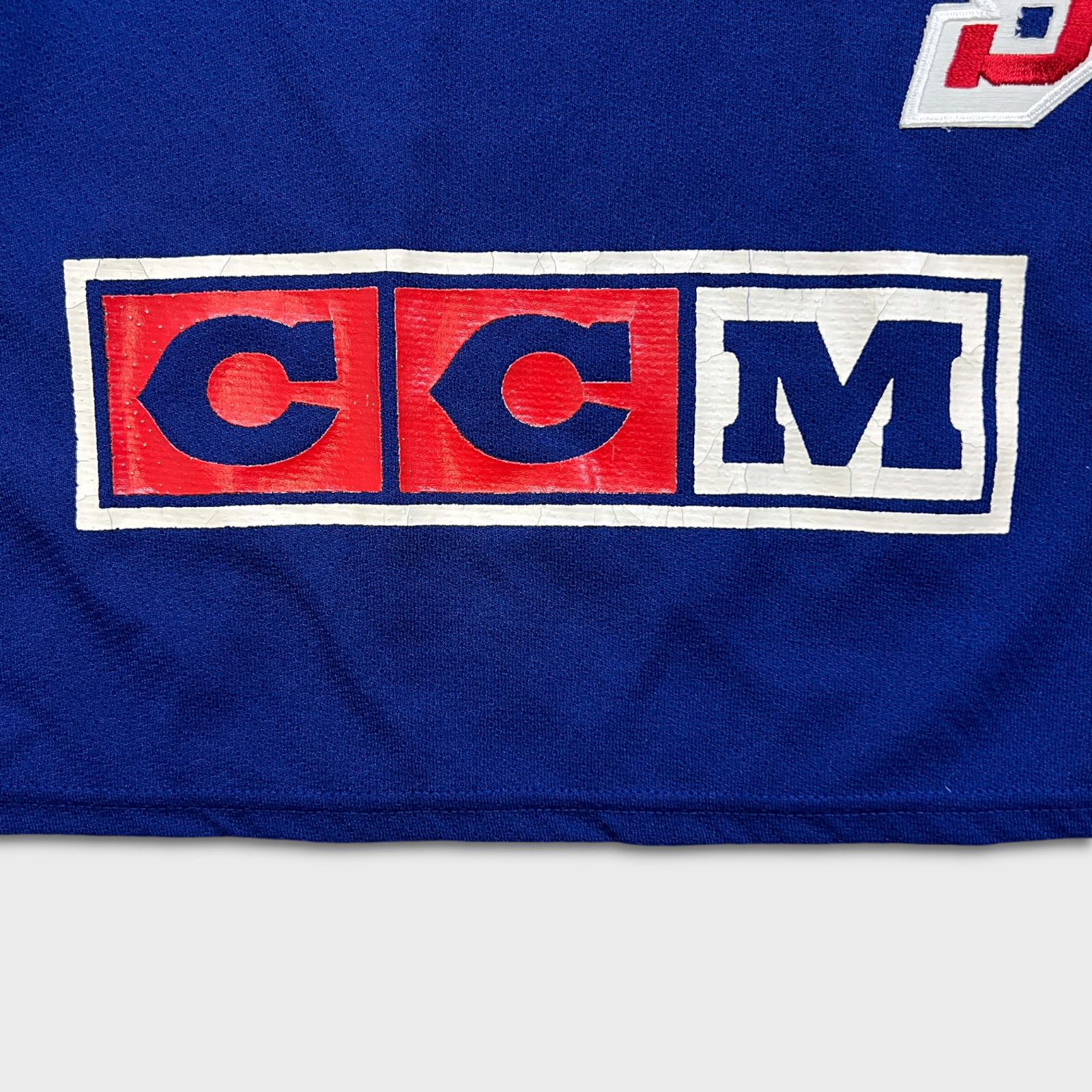 Ccm × NHL × Vintage 90s CCM New York Rangers Hockey Jersey Small Knit Sewn NHL Size US S / EU 44-46 / 1 - 5 Thumbnail