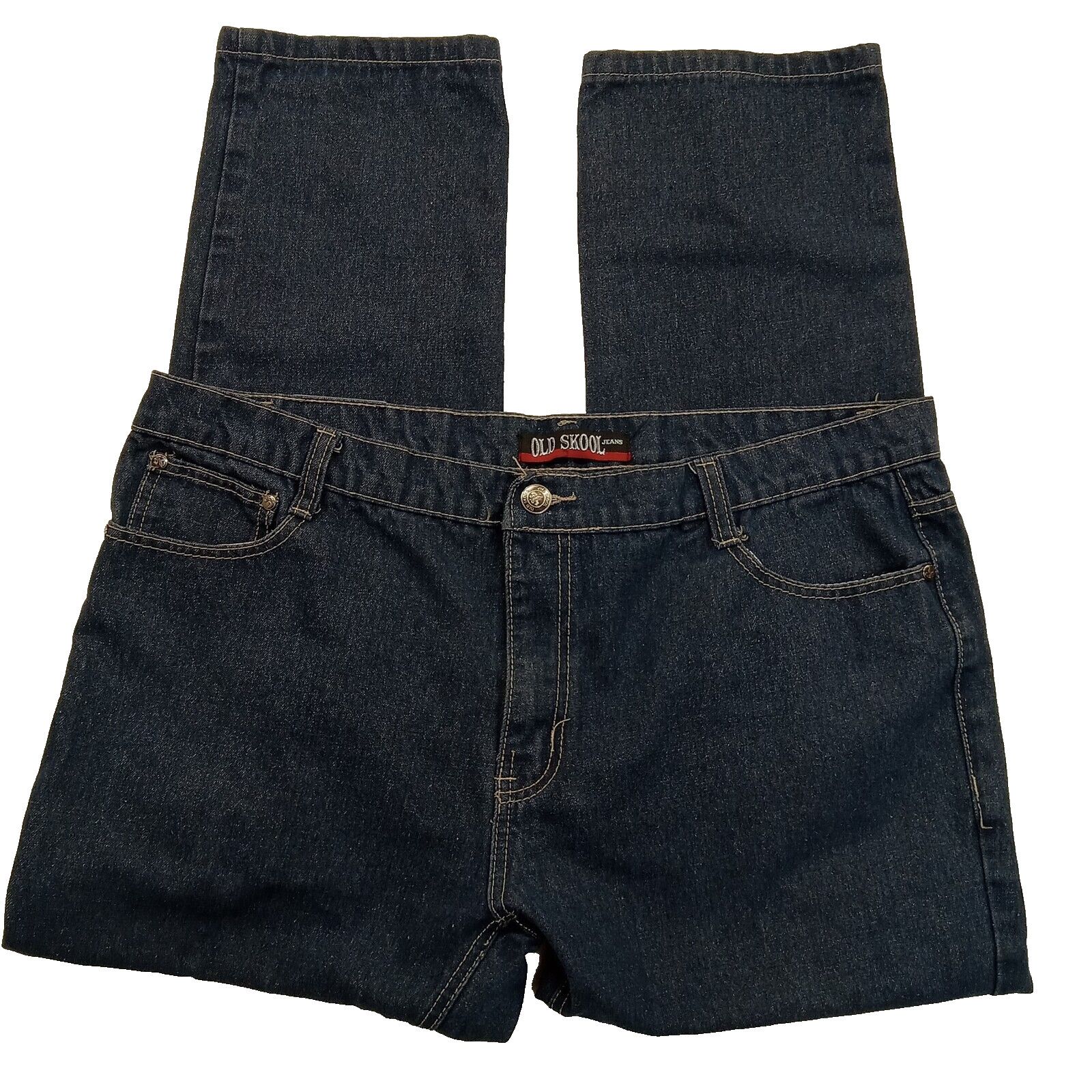 & Other Stories Old Skool Jeans 40 X 30 Men's Baggy Y2K Straight Blue Denim Size US 40 / EU 56 - 4 Thumbnail