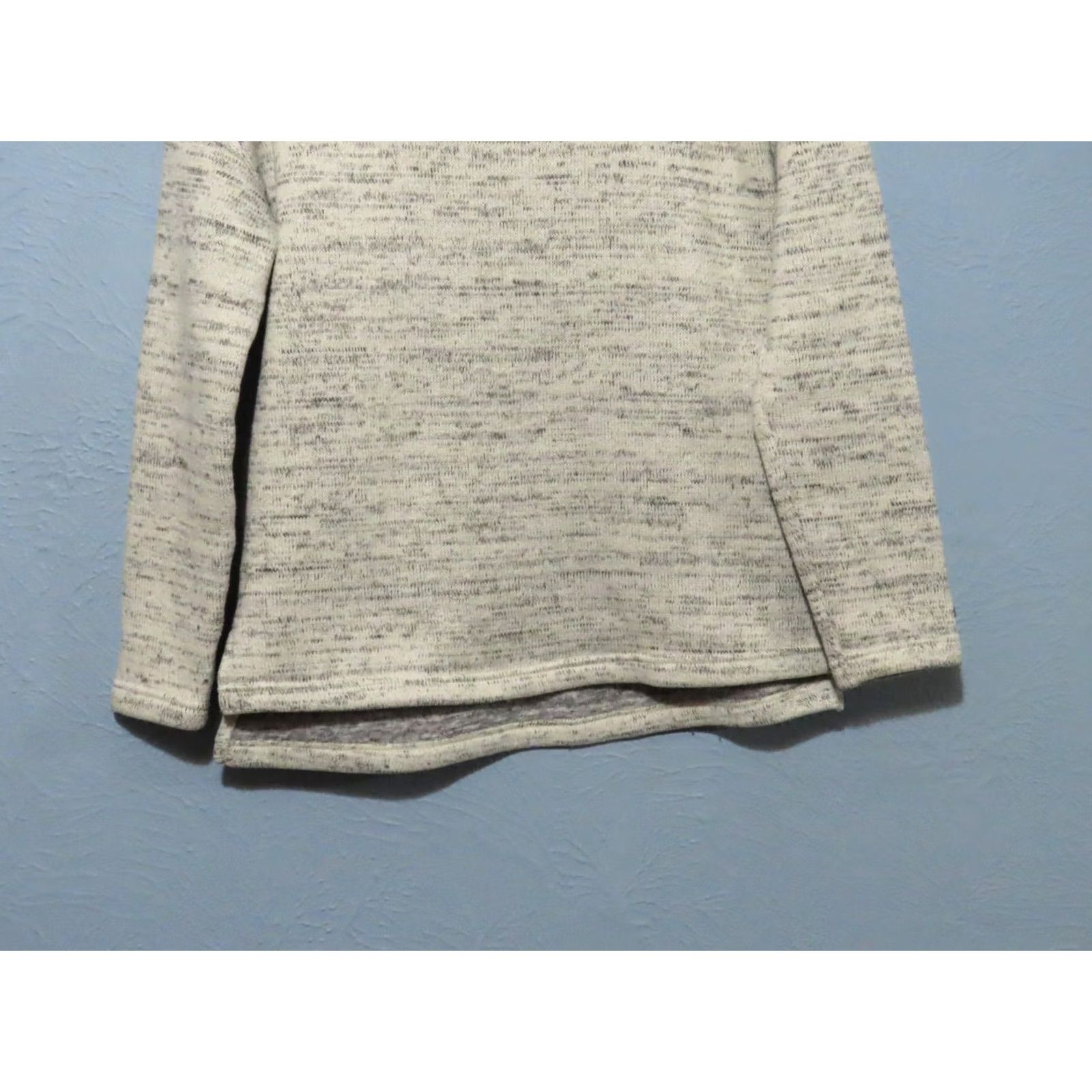 Vintage Columbia Pullover Women's S White Gray Turtleneck Tight Knit Sweater Shirt Size S / US 4 / IT 40 - 2 Thumbnail