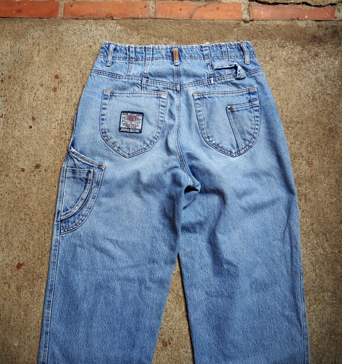 Jordache Vintage 80s 90s Jordache Pleated Carpenter denim, 32 Size US 32 / EU 48 - 2 Thumbnail