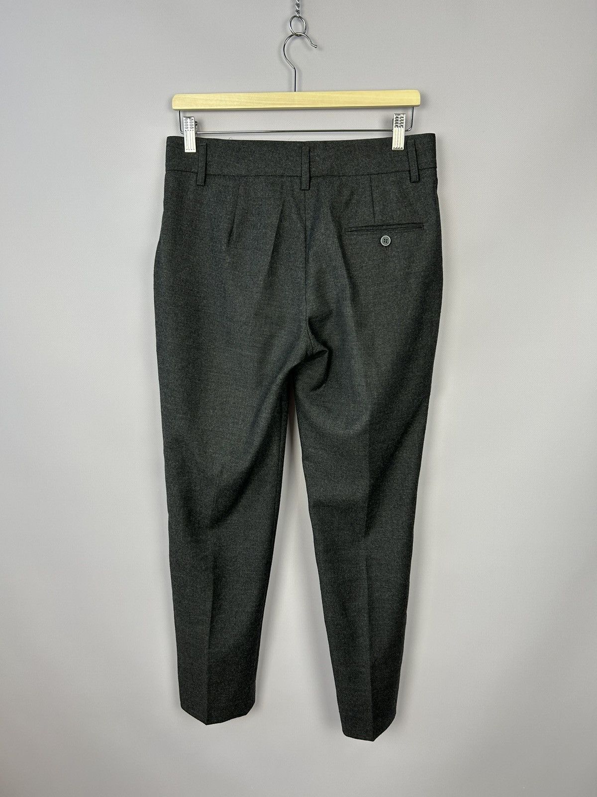 Brunello Cucinelli Gunex by Brunello Cucinelli Gray Wool Cashmere Pants US6 Size 28" / US 6 / IT 42 - 8 Thumbnail