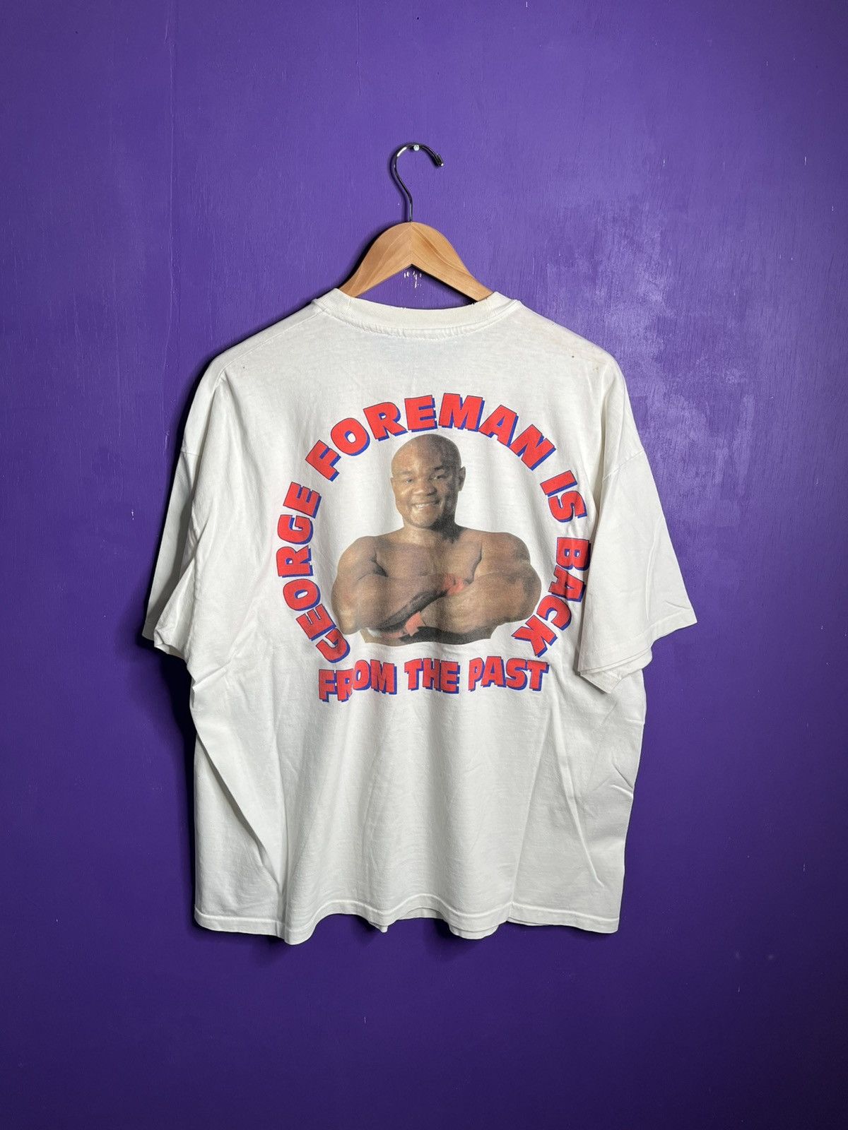 Vintage Vintage 90s George Forman smile with George t-shirt Size US XL / EU 56 / 4 - 2 Thumbnail
