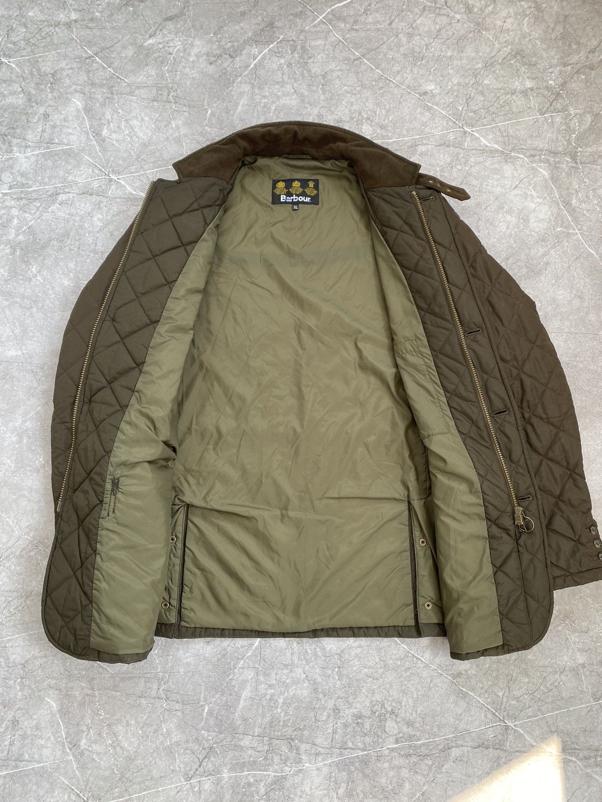 Barbour Vintage Y2K Barbour Quilted Lutz Casual Jacket Retro Hype Size US XXL / EU 58 / 5 - 16 Thumbnail