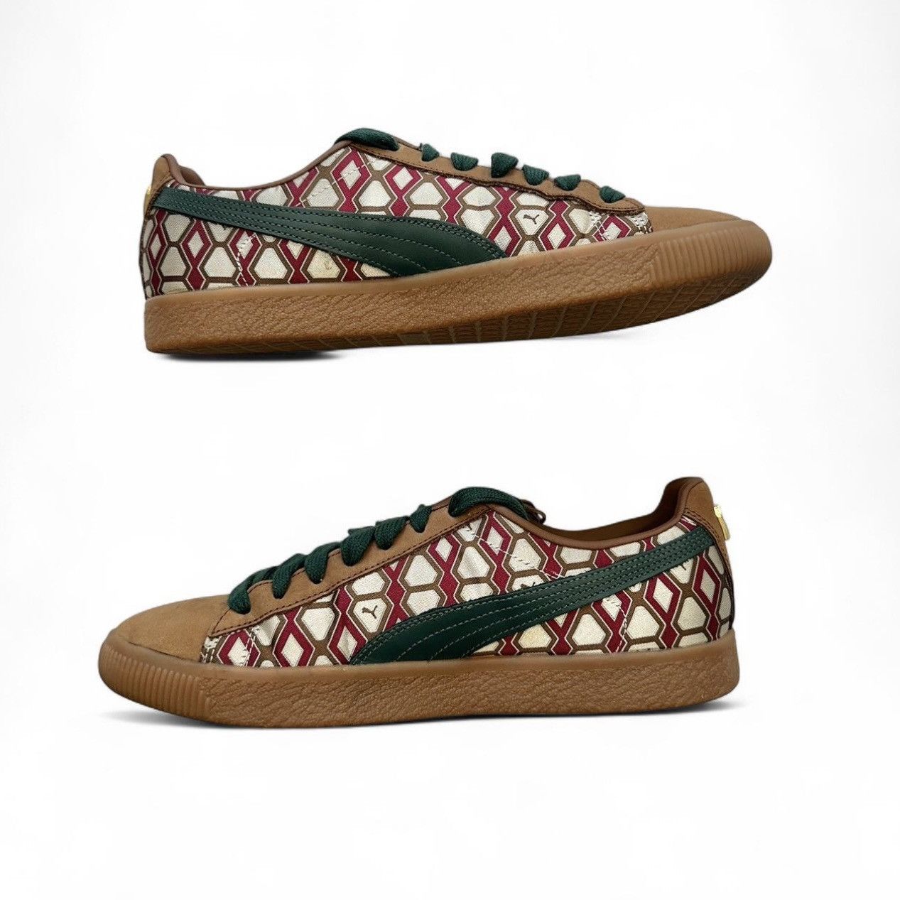Dapper Dan Puma x Dapper Dan Men’s Clyde Sneakers - Men’s Size 10.5 Size US 10.5 / EU 43-44 - 4 Thumbnail