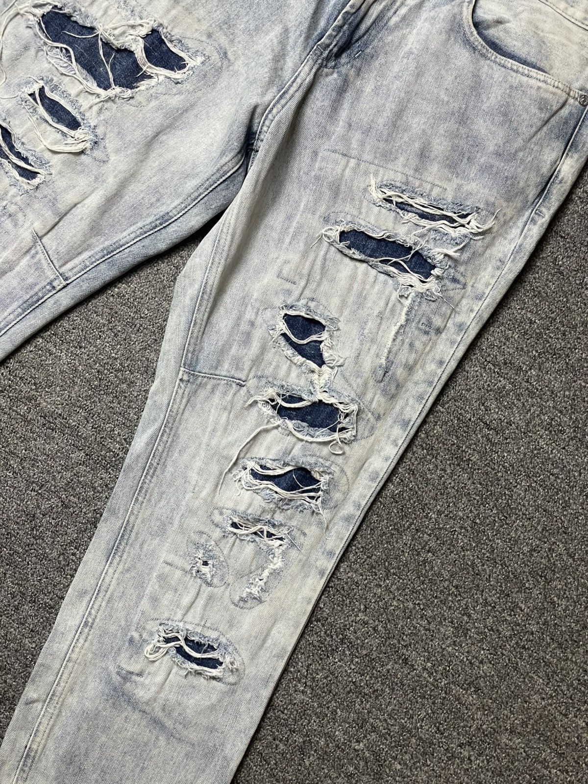 Pacsun × Vintage PACSUN 32x30 Acid Wash Ripped Jeans (92) Size US 35 - 5 Thumbnail