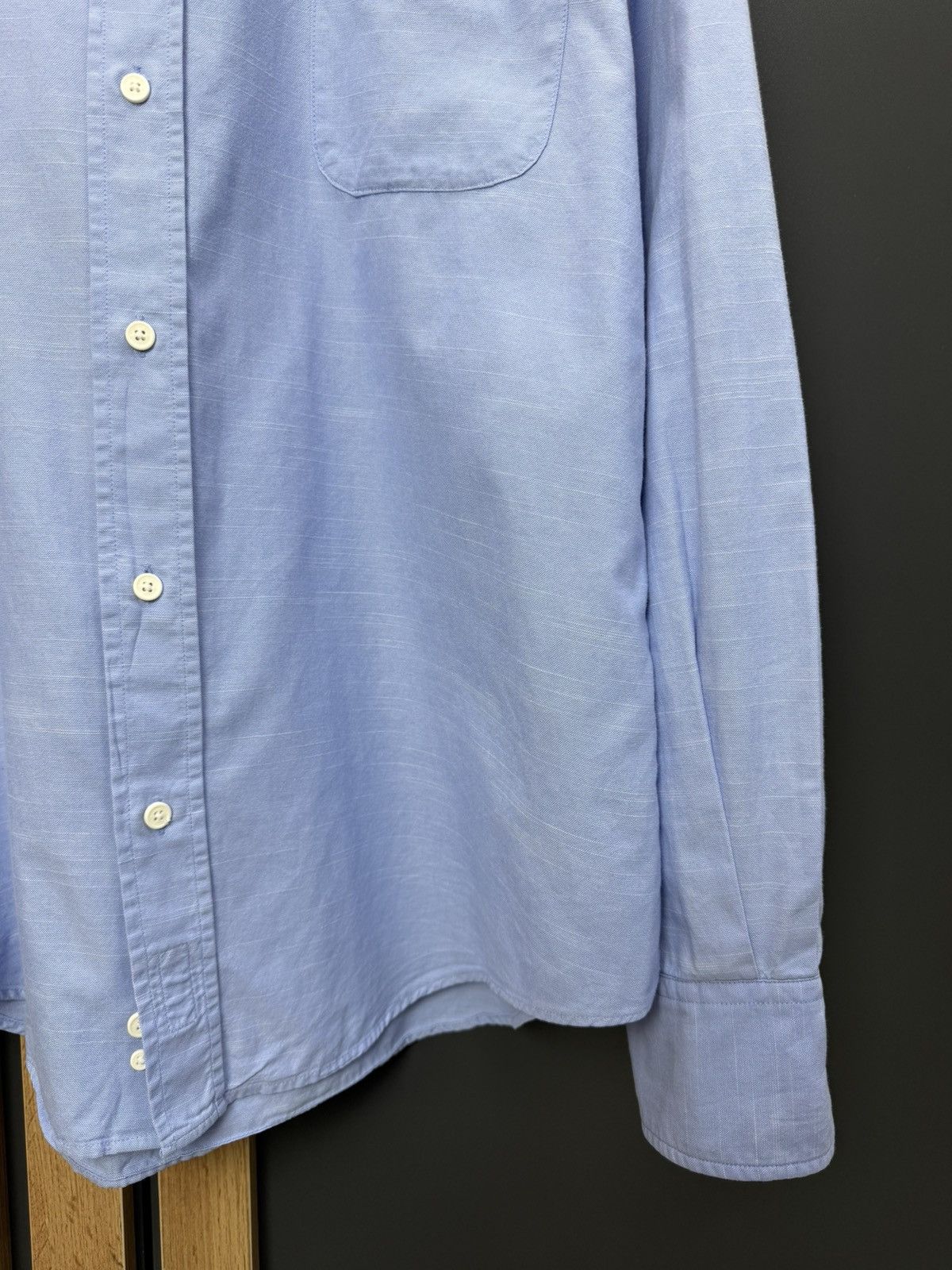 Boggi Boggi Milano Light Blue Cotton Shirt Button Down Size XL Size US XL / EU 56 / 4 - 6 Thumbnail